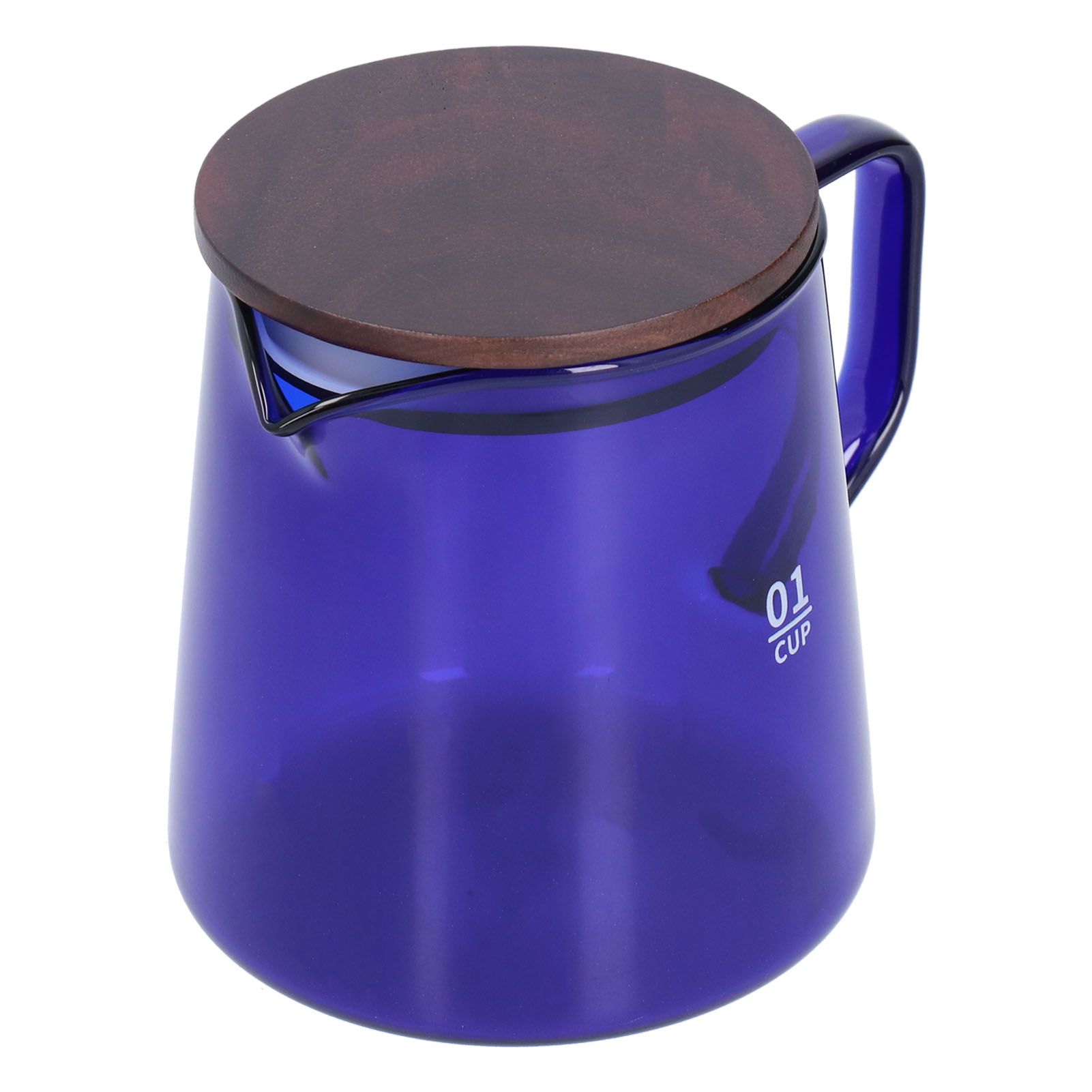 Tea Cup Borosilicate Glass 300ml 11.9oz Heat Resistant Household Coffee Mug Water Container with LidBlue - Image 8
