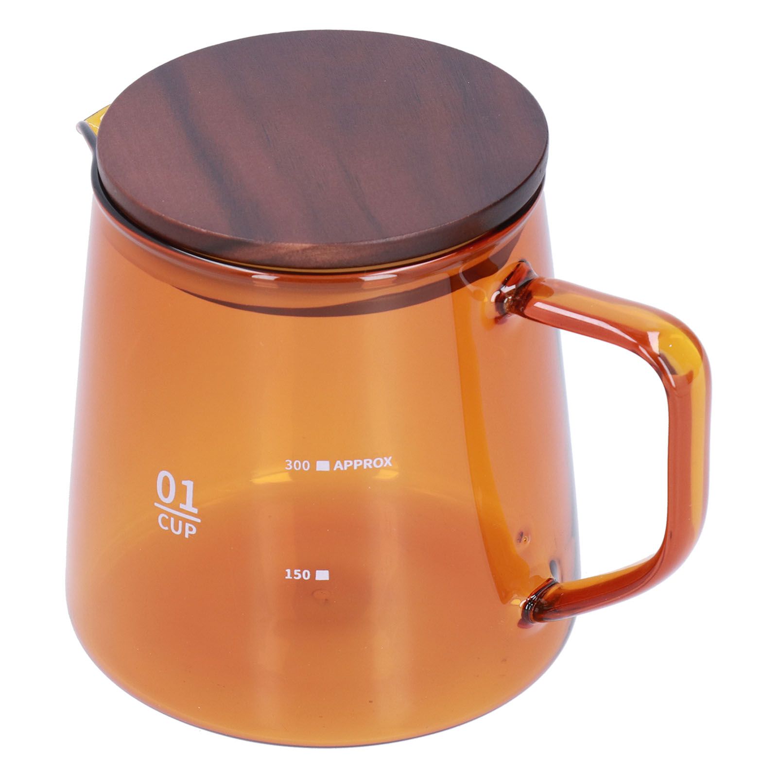 Tea Cup Borosilicate Glass 300ml 11.9oz Heat Resistant Household Coffee Mug Water Container with LidBrown - Image 5