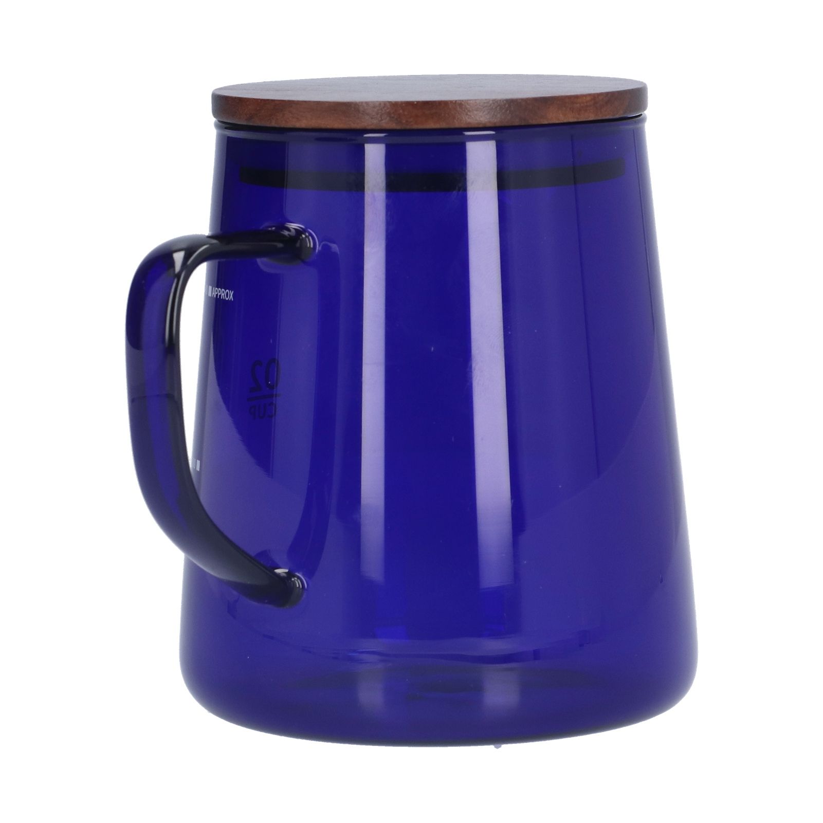500ml Heat Resistant Coffee Server with Wooden Lid Household Tea Kettle for Home OfficeBlue - Image 7