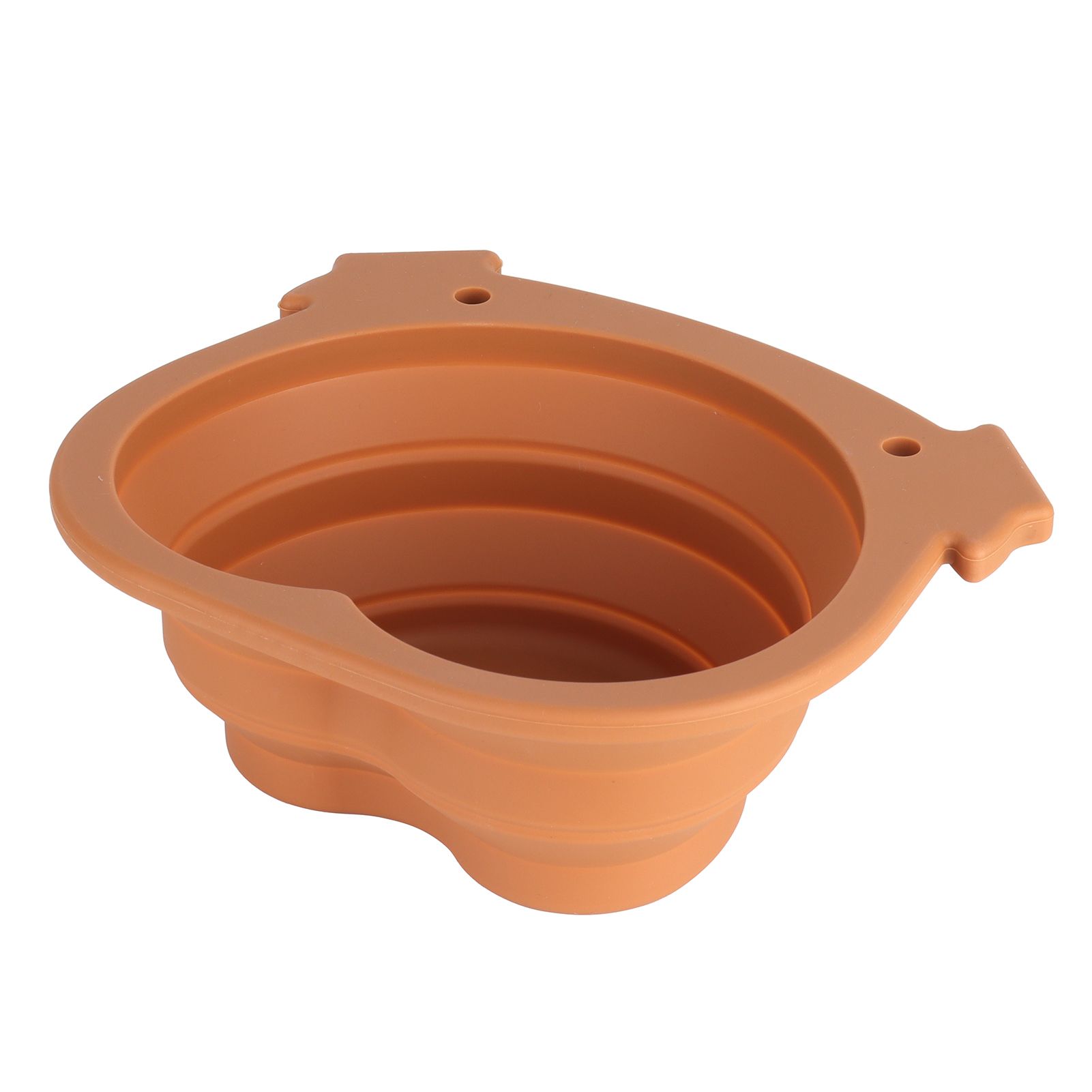 600ml Collapsible Dog Bowl Brown Durable Multifunctional Foldable Portable Dog Bowl for Hiking Camping - Image 3