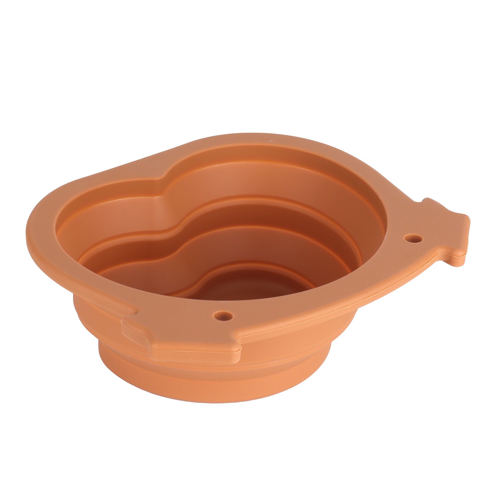 600ml Collapsible Dog Bowl Brown Durable Multifunctional Foldable Portable Dog Bowl for Hiking Camping - Image 5
