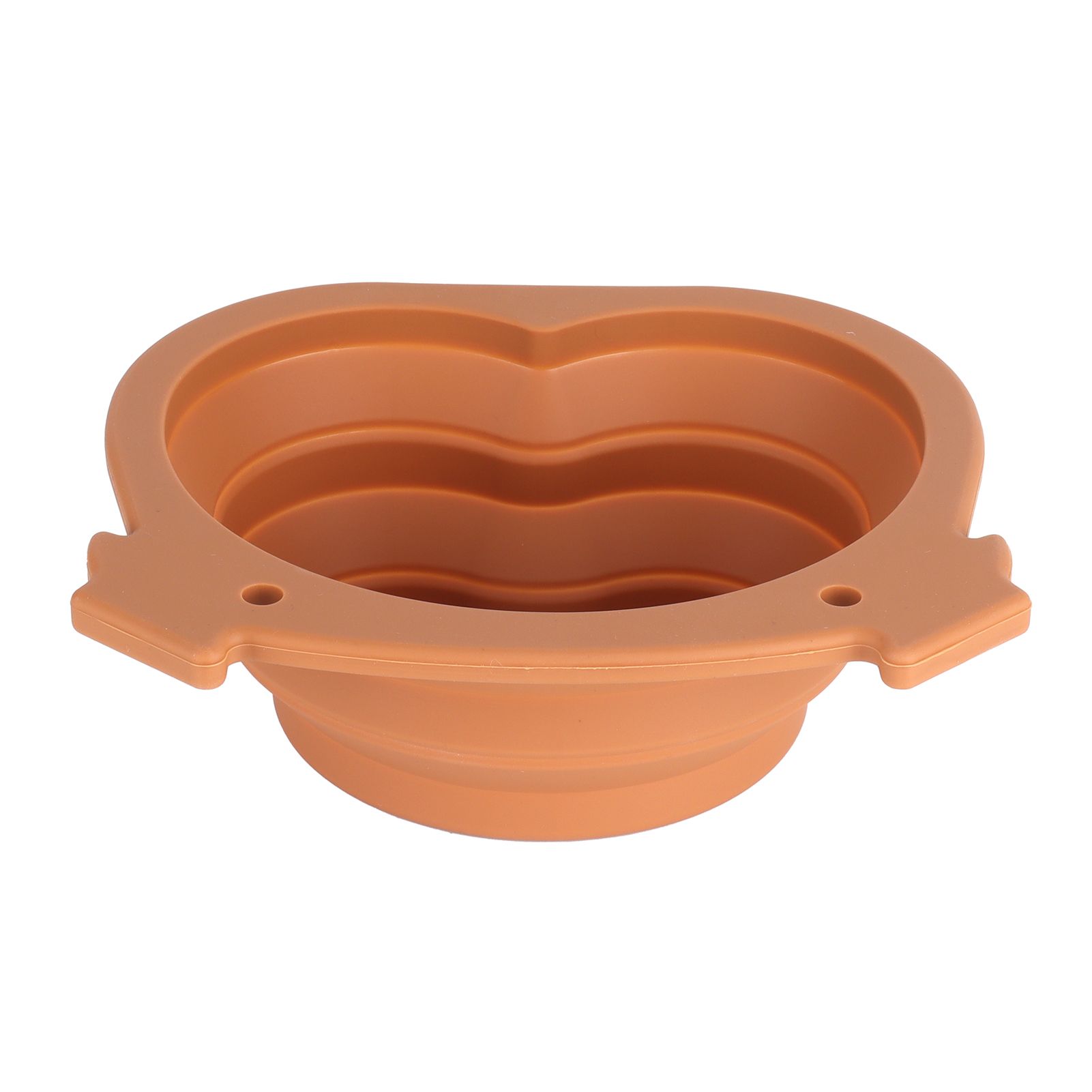 600ml Collapsible Dog Bowl Brown Durable Multifunctional Foldable Portable Dog Bowl for Hiking Camping - Image 6