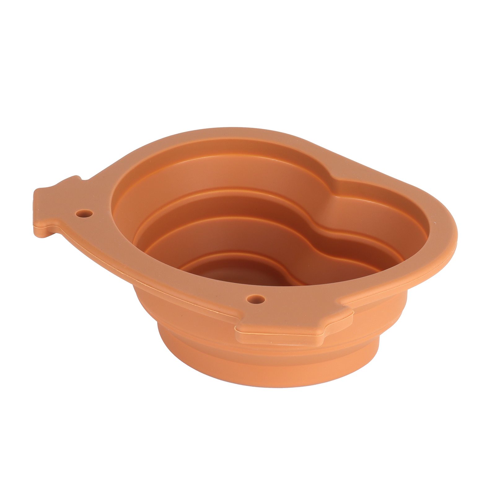 600ml Collapsible Dog Bowl Brown Durable Multifunctional Foldable Portable Dog Bowl for Hiking Camping - Image 7