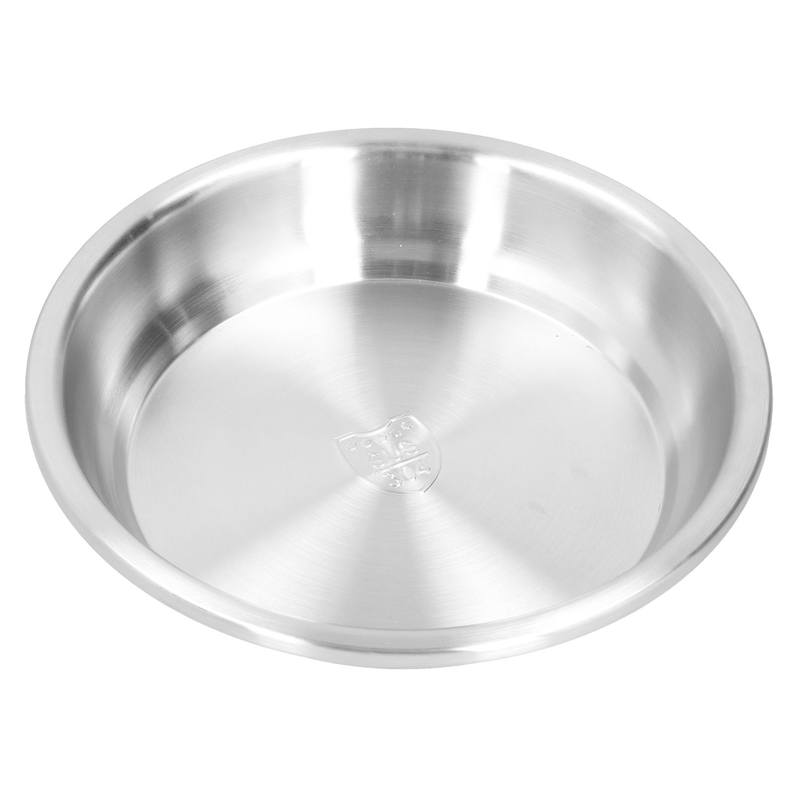 Deep Plate Stainless Steel Heavy Duty Salad Soup Serving Dish Tableware for Home Kitchen24cm - Image 4