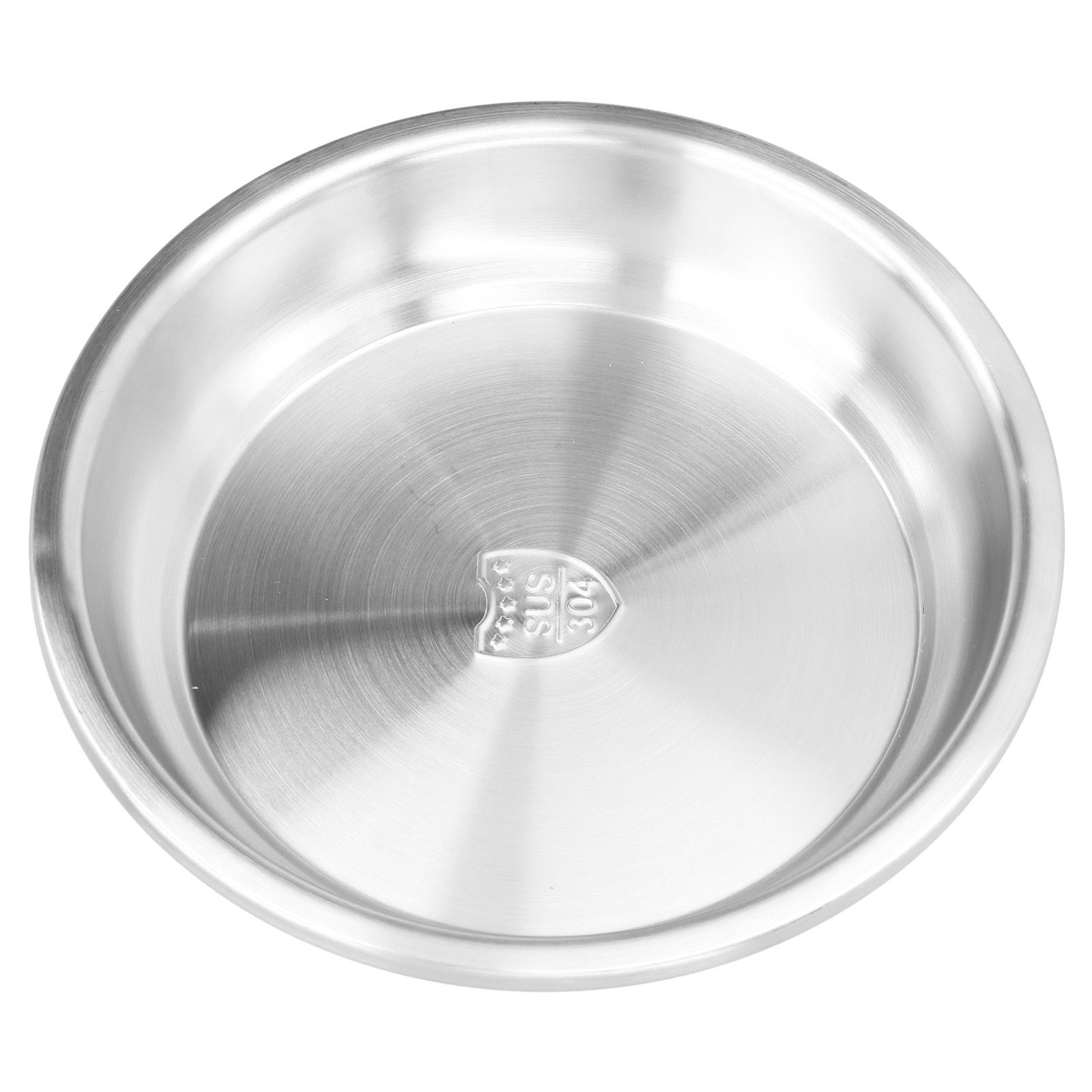 Deep Plate Stainless Steel Heavy Duty Salad Soup Serving Dish Tableware for Home Kitchen24cm - Image 8