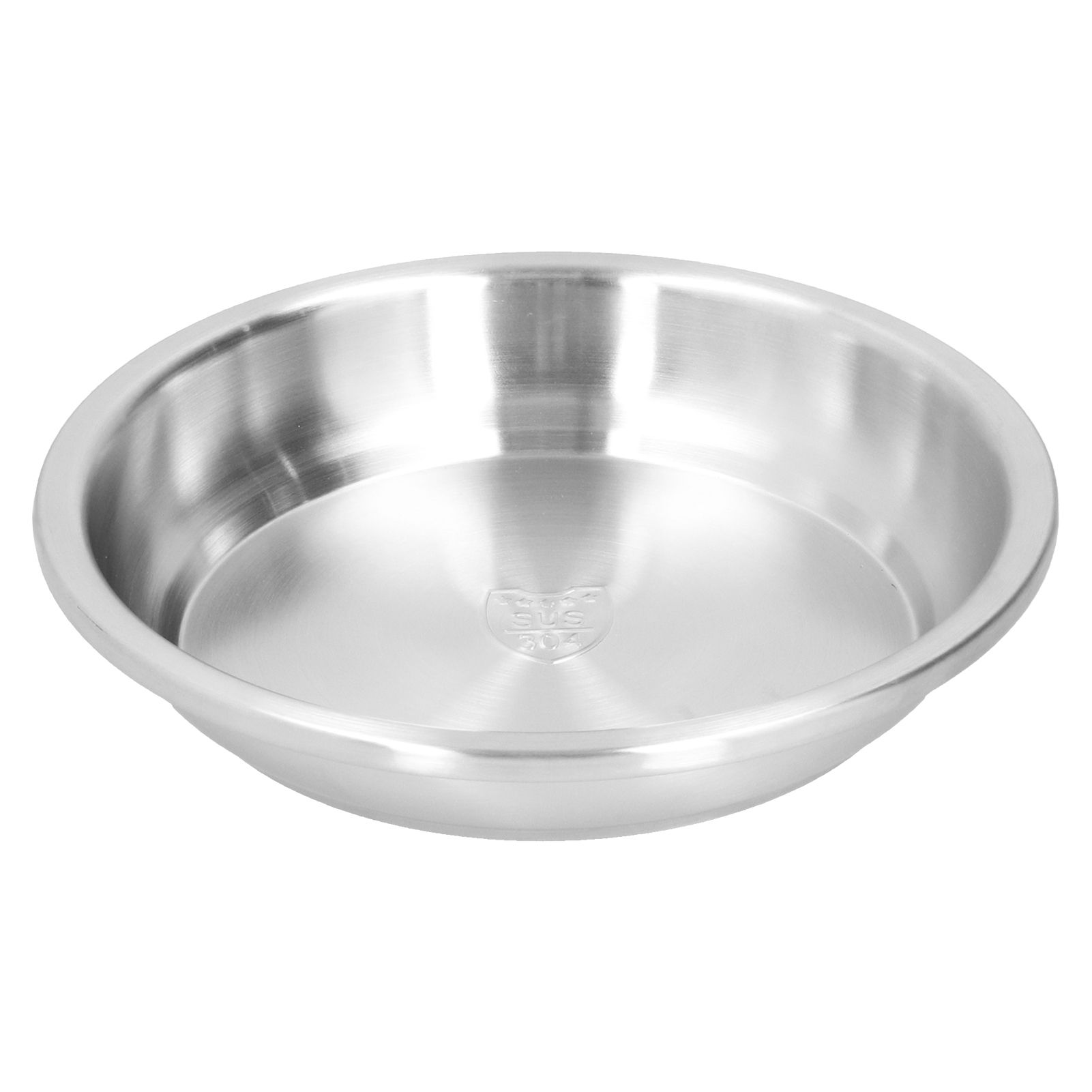 Deep Plate Stainless Steel Heavy Duty Salad Soup Serving Dish Tableware for Home Kitchen26cm - Image 1