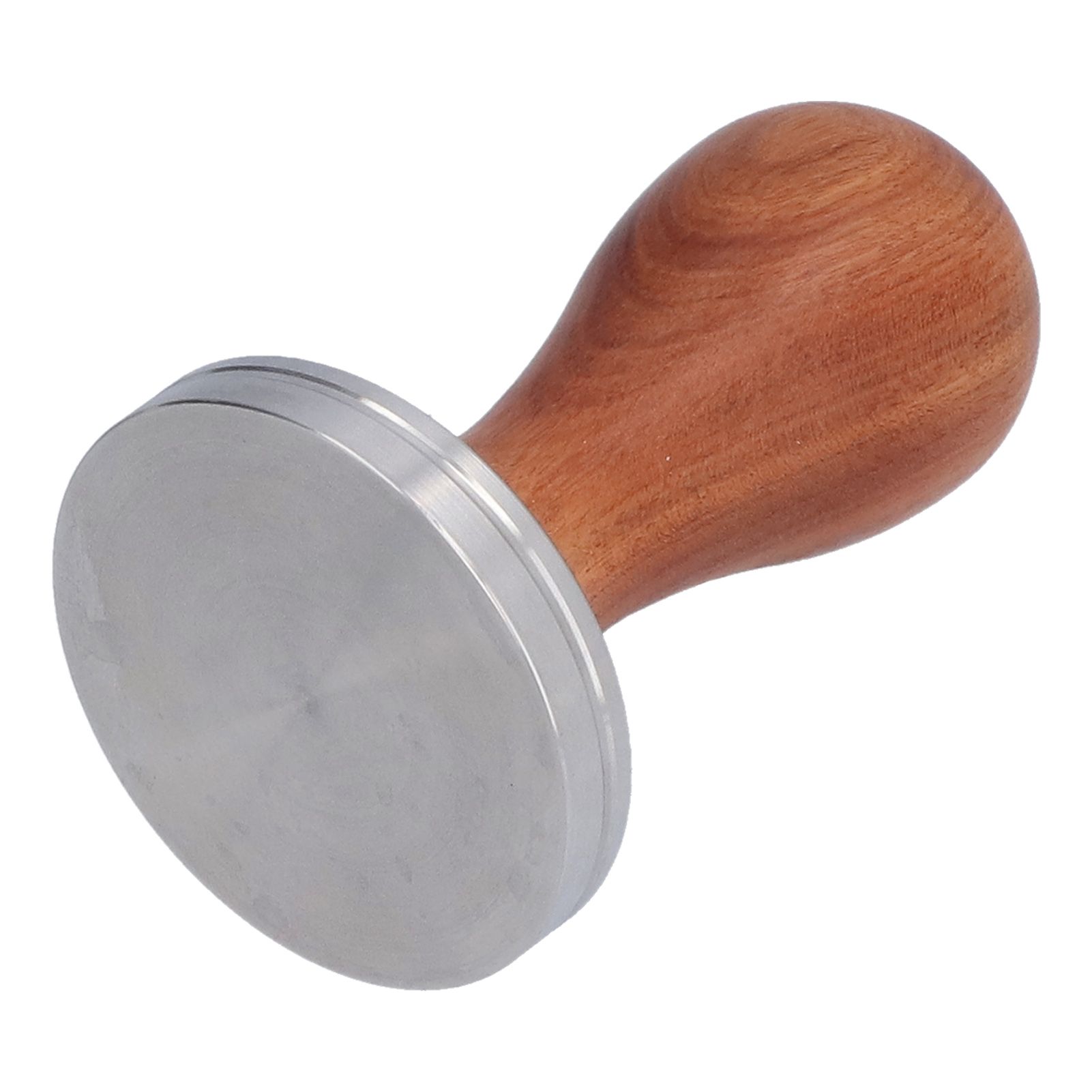 58mm Flat Base Coffee Tamper Manual Stainless Steel Coffee Powder Pressing Hammer with Wood Handle - Image 7