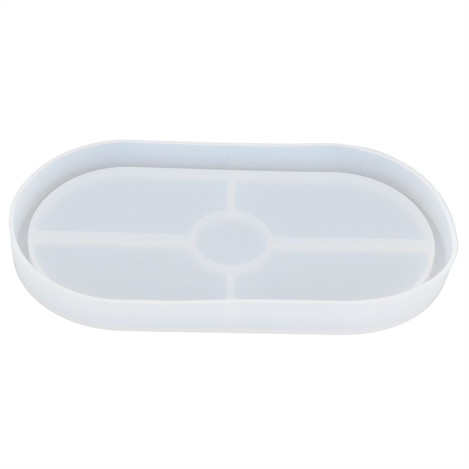 DIY Silicone Mold Oval Crystal Epoxy Resin Tea Coaster Mold for Home Kitchen Bakery - Image 4