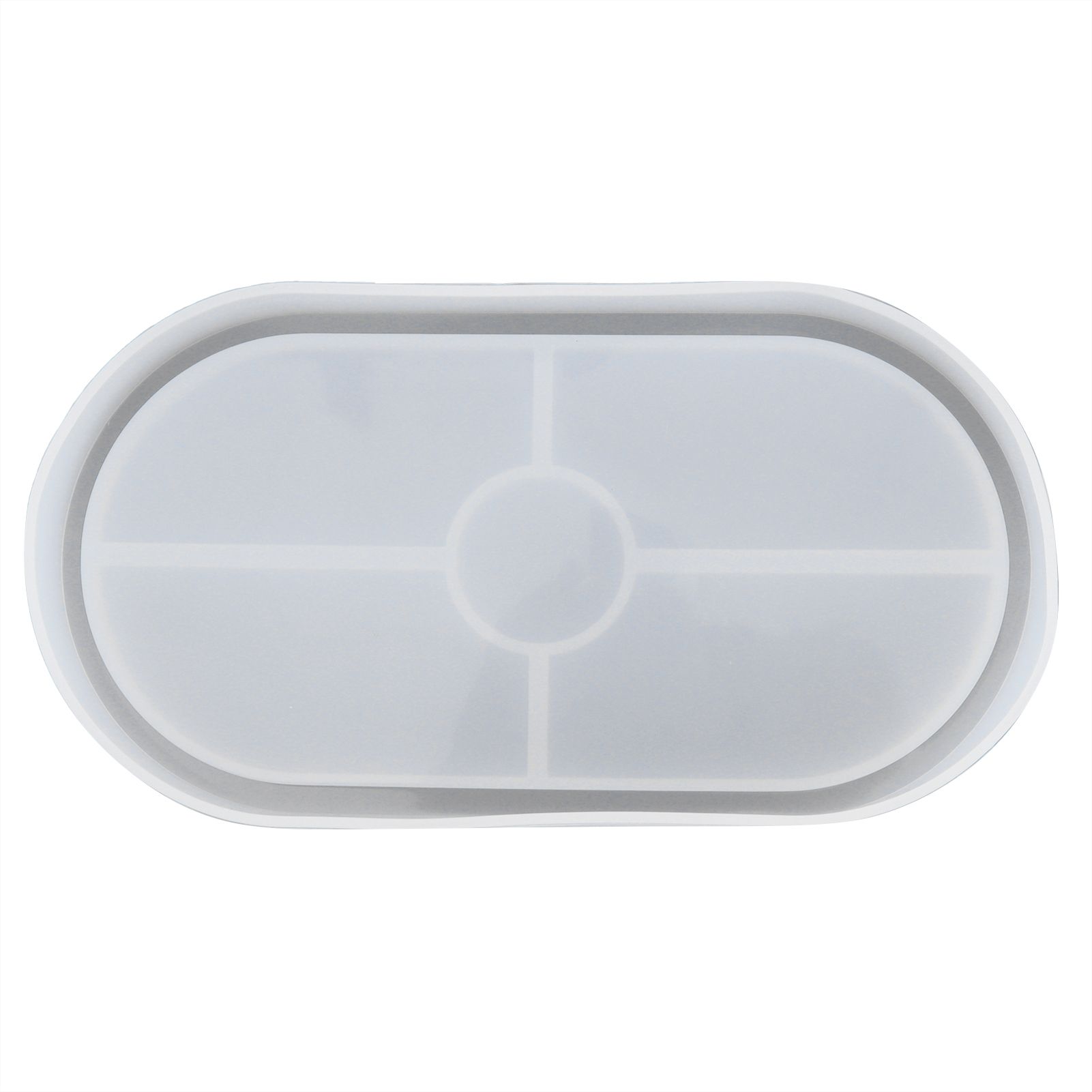 DIY Silicone Mold Oval Crystal Epoxy Resin Tea Coaster Mold for Home Kitchen Bakery - Image 6