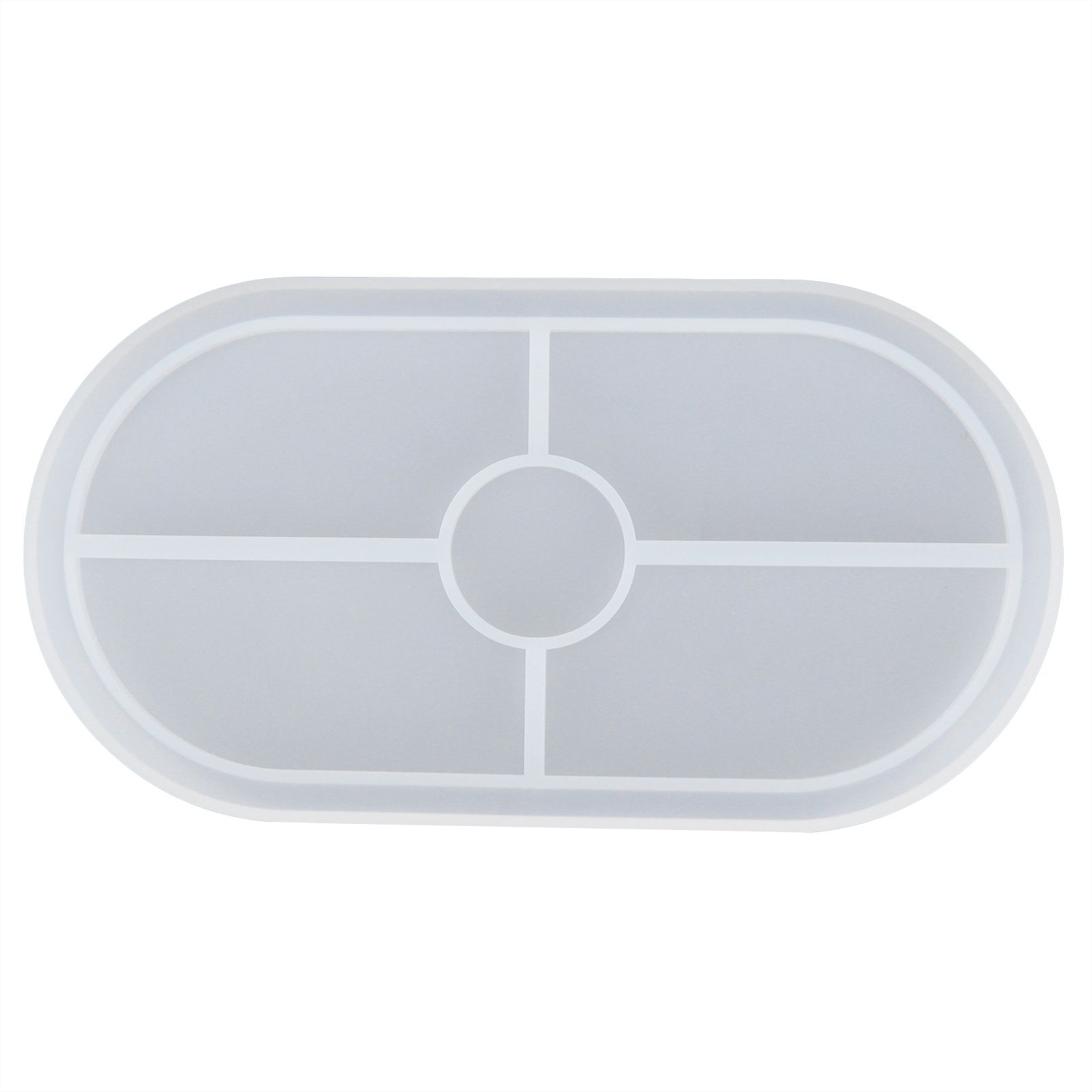 DIY Silicone Mold Oval Crystal Epoxy Resin Tea Coaster Mold for Home Kitchen Bakery - Image 7