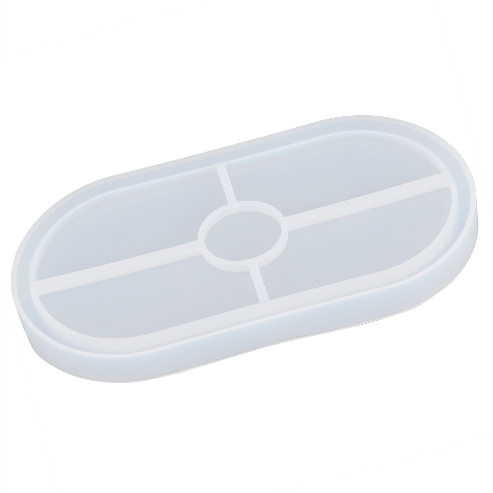 DIY Silicone Mold Oval Crystal Epoxy Resin Tea Coaster Mold for Home Kitchen Bakery - Image 8