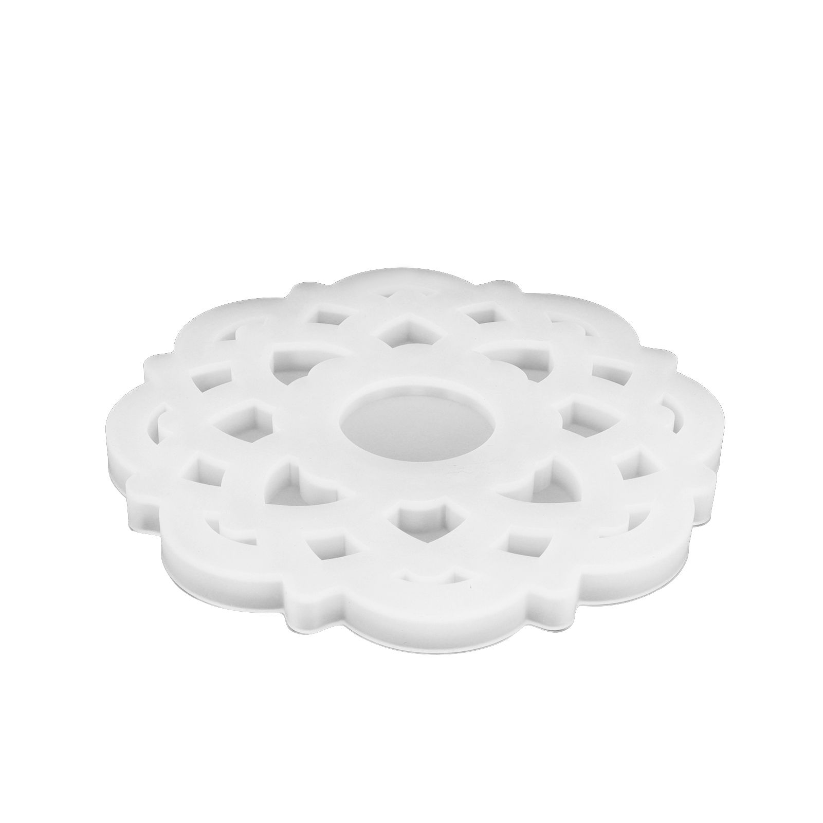 DIY Crystal Epoxy Resin Mold Innovative Shaped Mirror Silicone Candle Holder Mold for BakeryLotus Mold 60‑734 - Image 3