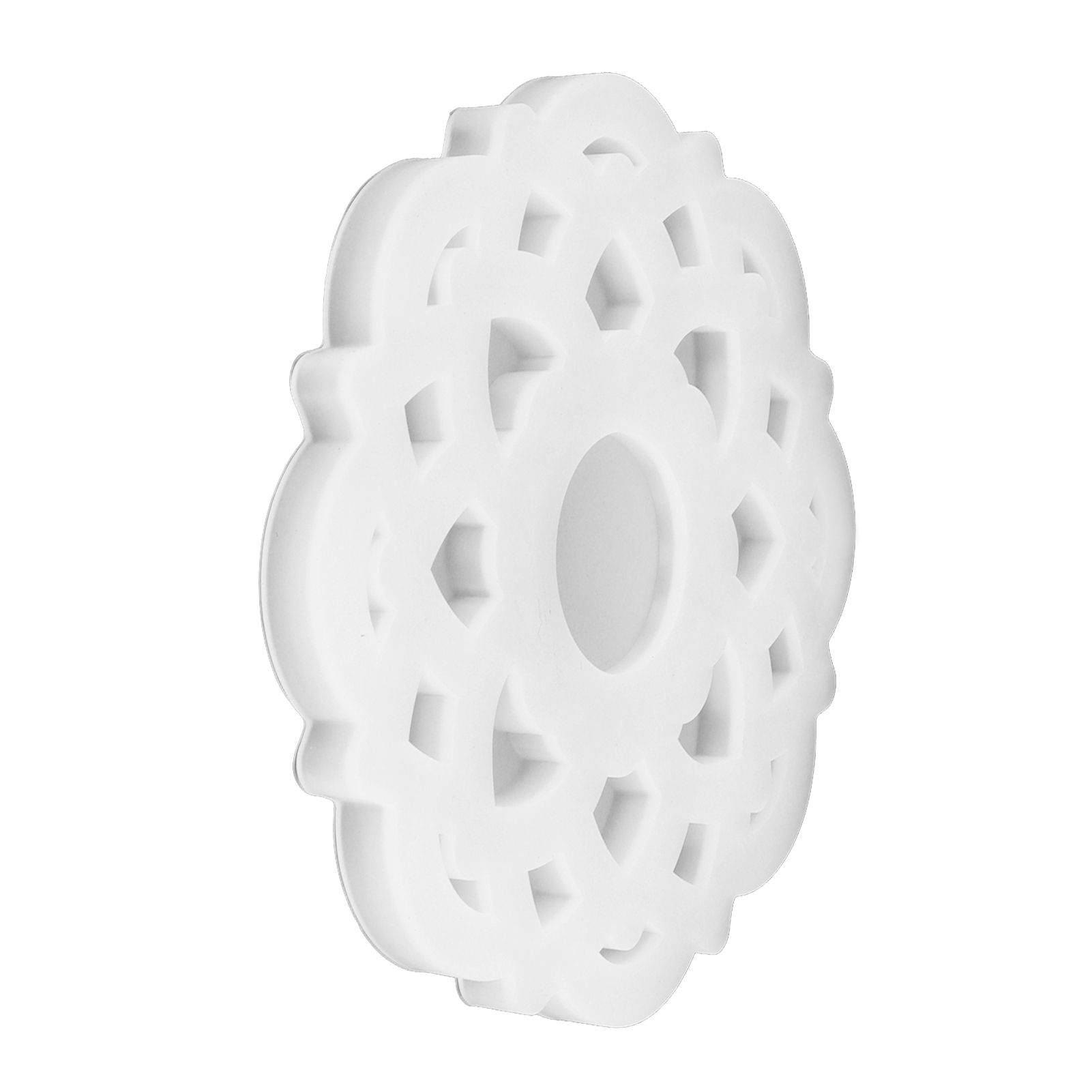DIY Crystal Epoxy Resin Mold Innovative Shaped Mirror Silicone Candle Holder Mold for BakeryLotus Mold 60‑734 - Image 5
