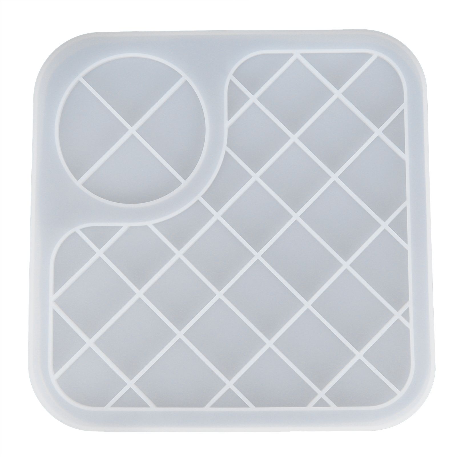 Silicone Mold Translucent Epoxy Resin Drop Glue Tray Tool for DIY Baking Decoration MakingLarge - Image 1