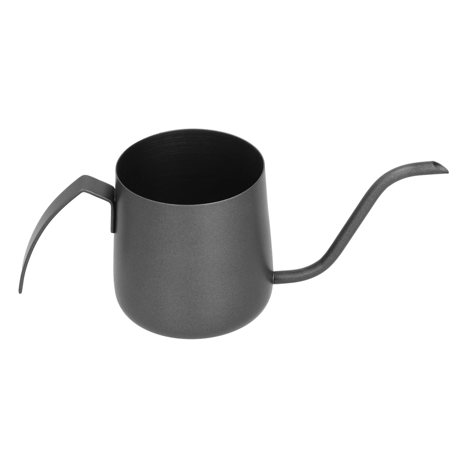 304 Stainless Steel PTFE Gooseneck Kettle with Inner Scale Pour Over Coffee Pot for Home250ml Black - Image 4