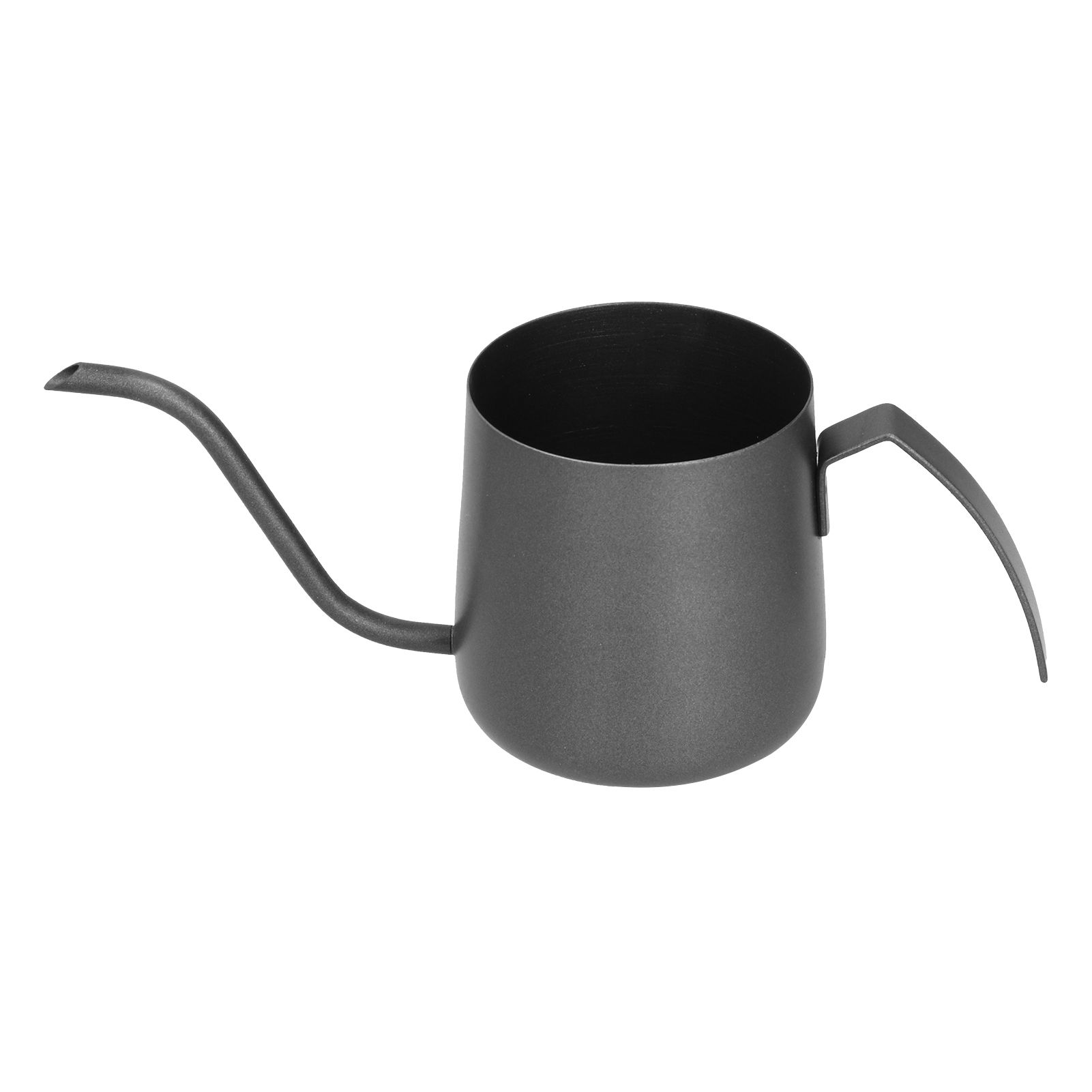 304 Stainless Steel PTFE Gooseneck Kettle with Inner Scale Pour Over Coffee Pot for Home250ml Black - Image 6