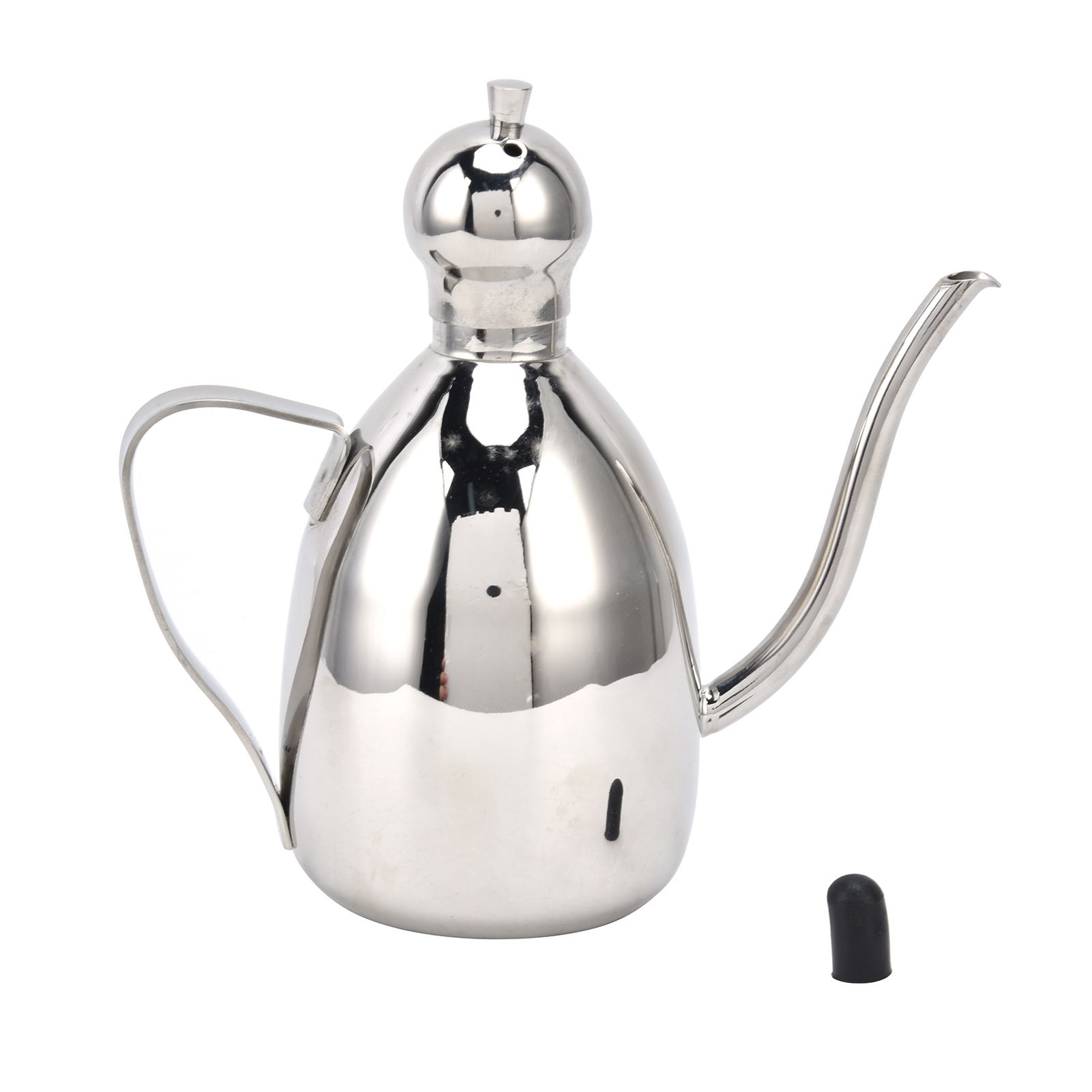 Stainless Steel Oil Can Portable High Water Tightness Stainless Steel Oil Can for Kitchen0.25L - Image 1