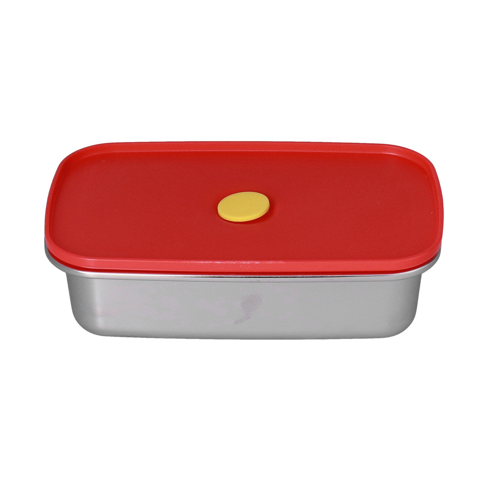 Lunch Box Red Non Pollution Good Sealing Lightweight Easily Clean Bento Box for Workers600ml - Image 1