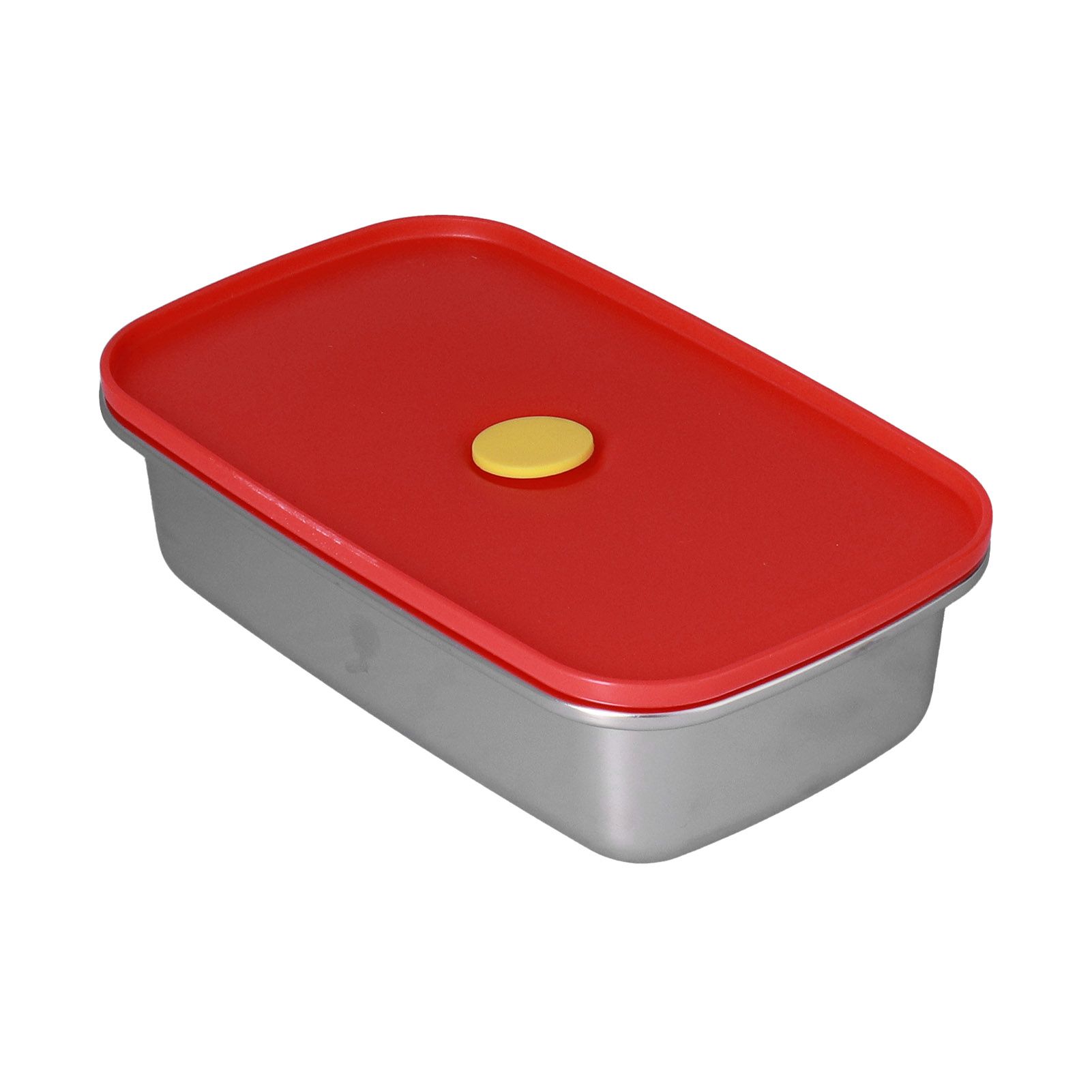 Lunch Box Red Non Pollution Good Sealing Lightweight Easily Clean Bento Box for Workers600ml - Image 2