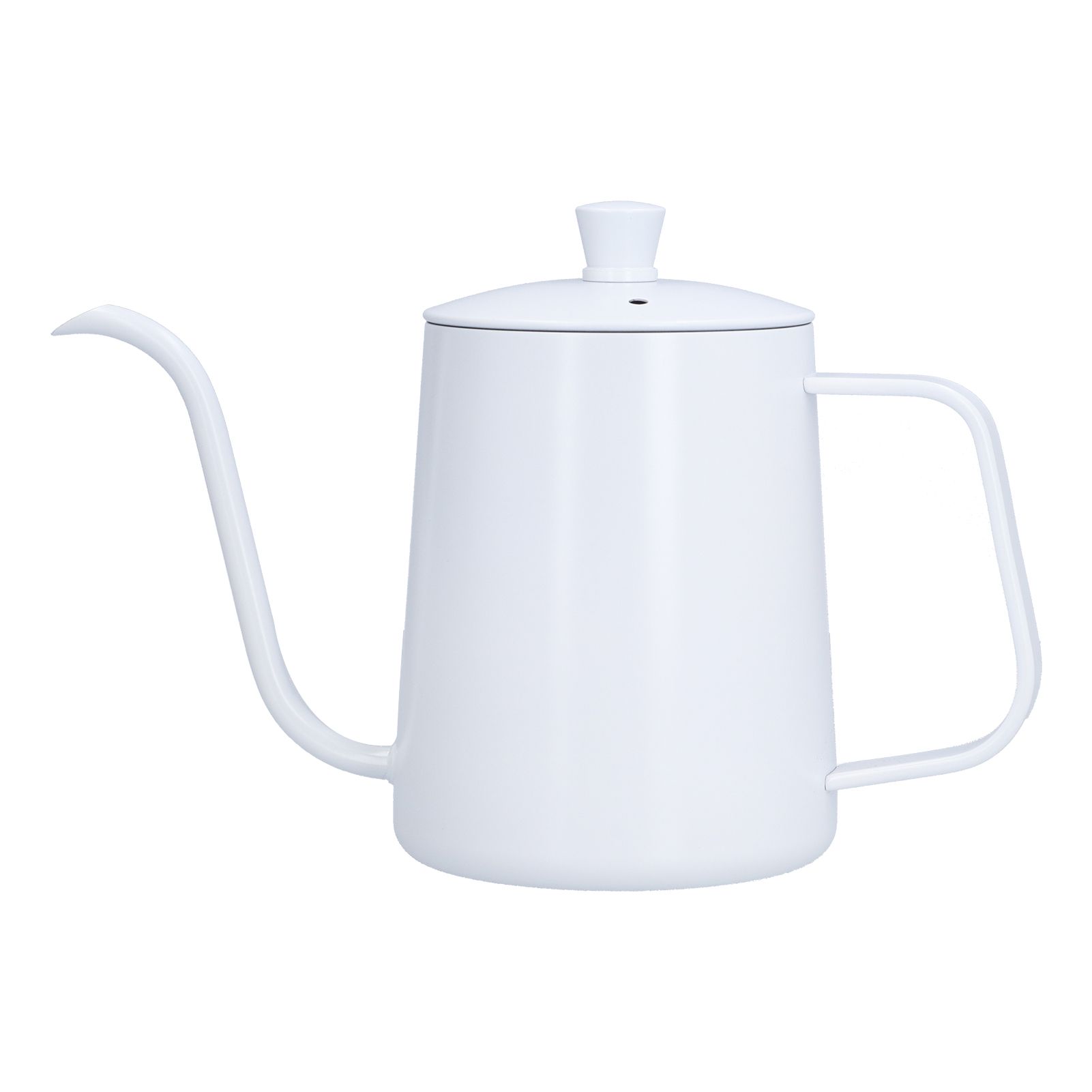 Coffee Kettle Stainless Steel Mini Portable White Thin Mouth Pour Over Kettle for Travelling Camping Tea Coffee - Image 1