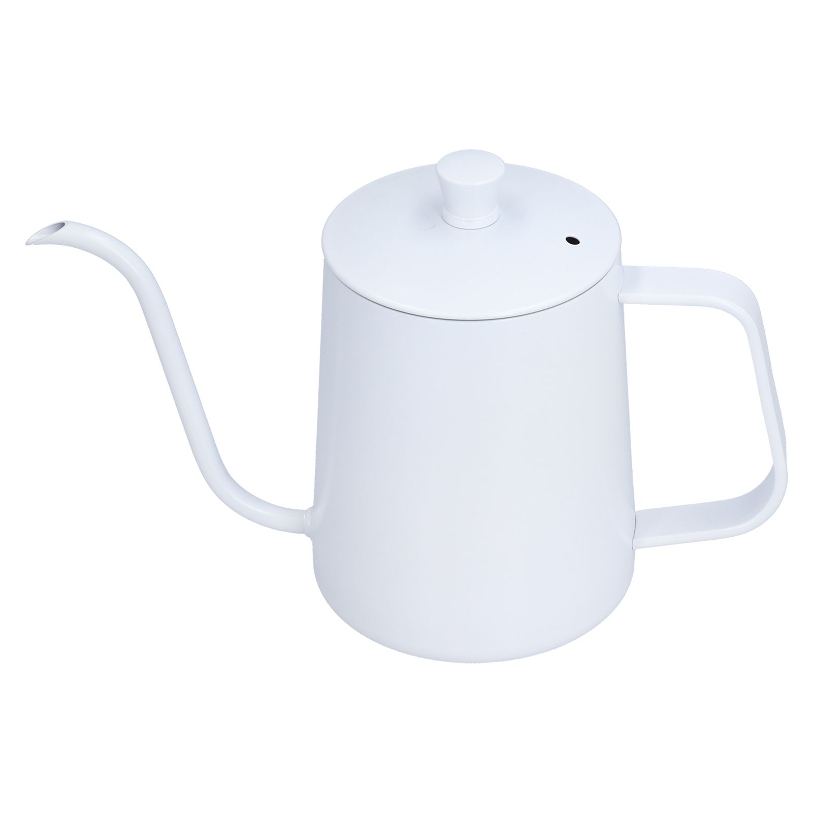 Coffee Kettle Stainless Steel Mini Portable White Thin Mouth Pour Over Kettle for Travelling Camping Tea Coffee - Image 2