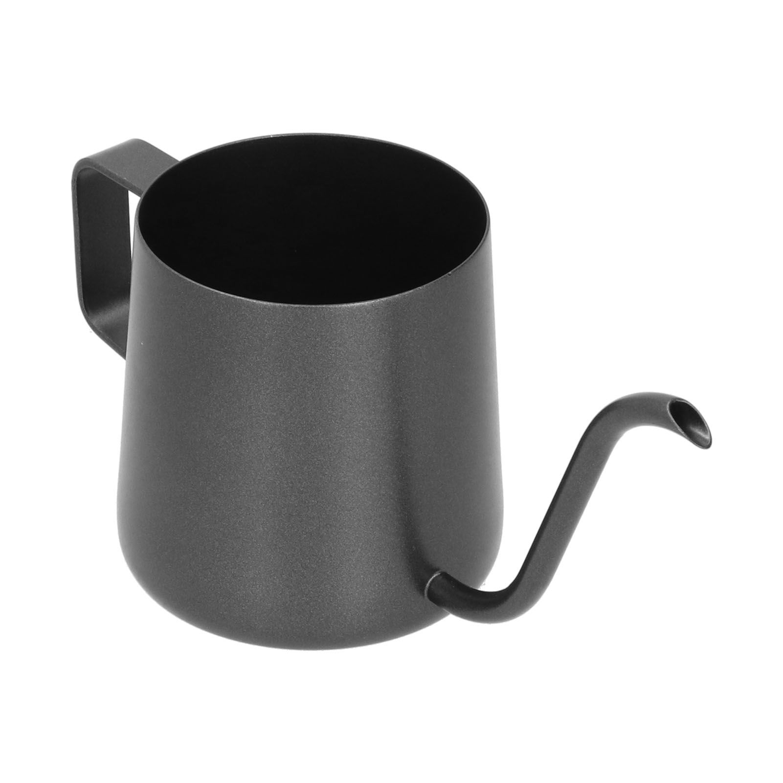 250ml Stainless Steel Hanging Ear Coffee Pot Gooseneck Spout Tea Kettle Pour Over Pot Black - Image 2