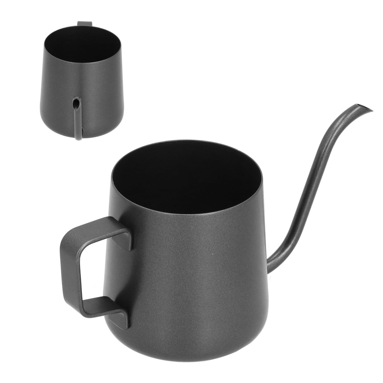 250ml Stainless Steel Hanging Ear Coffee Pot Gooseneck Spout Tea Kettle Pour Over Pot Black - Image 8