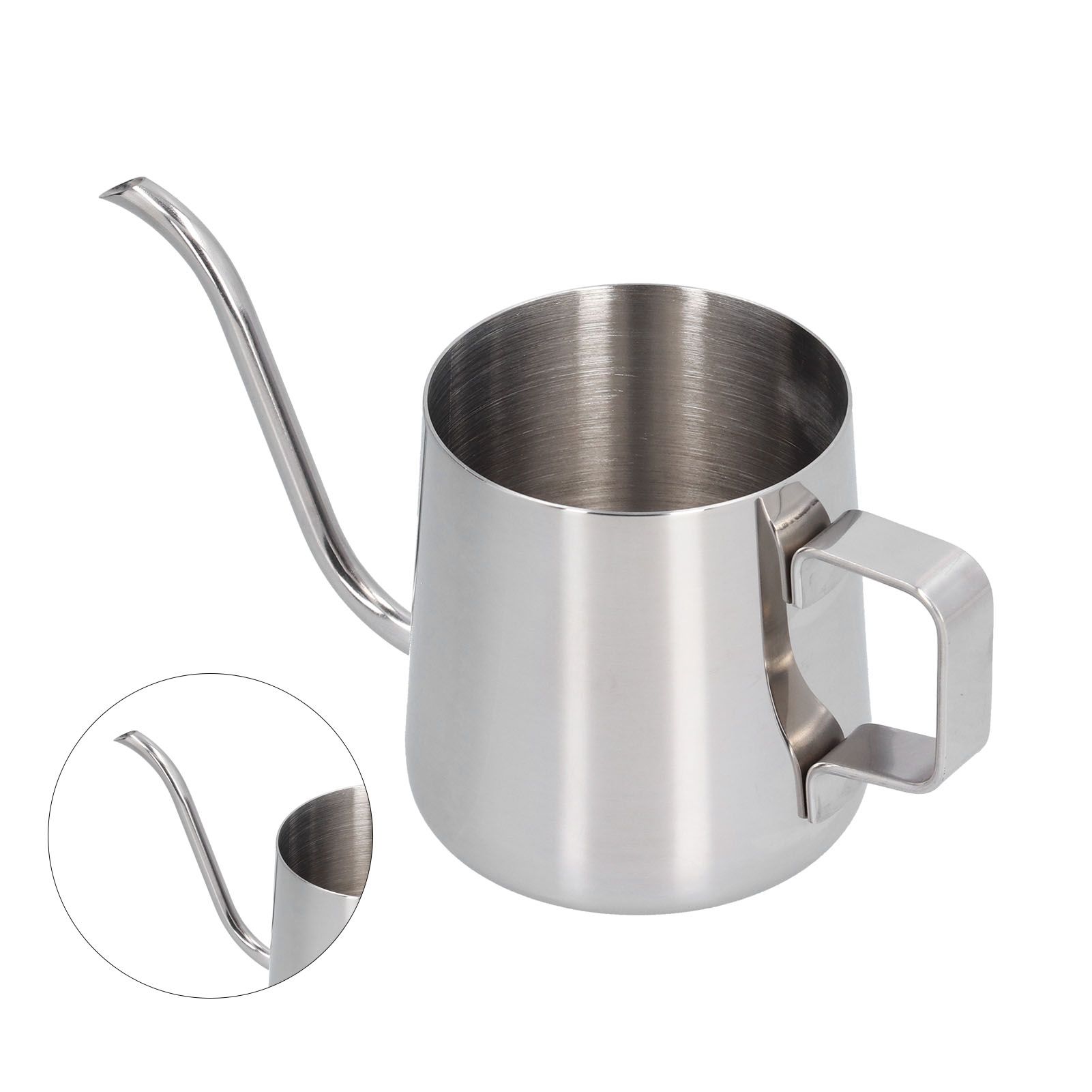 250ml Stainless Steel Hanging Ear Coffee Pot Gooseneck Spout Coffee Tea Pot for Home Office - Image 8