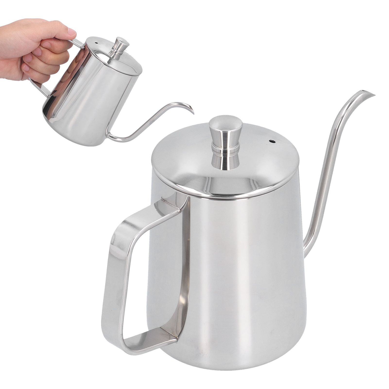 600ml 304 Stainless Steel Coffee Kettle Gooseneck Pour Over Coffee Pot for Home Kitchen - Image 7