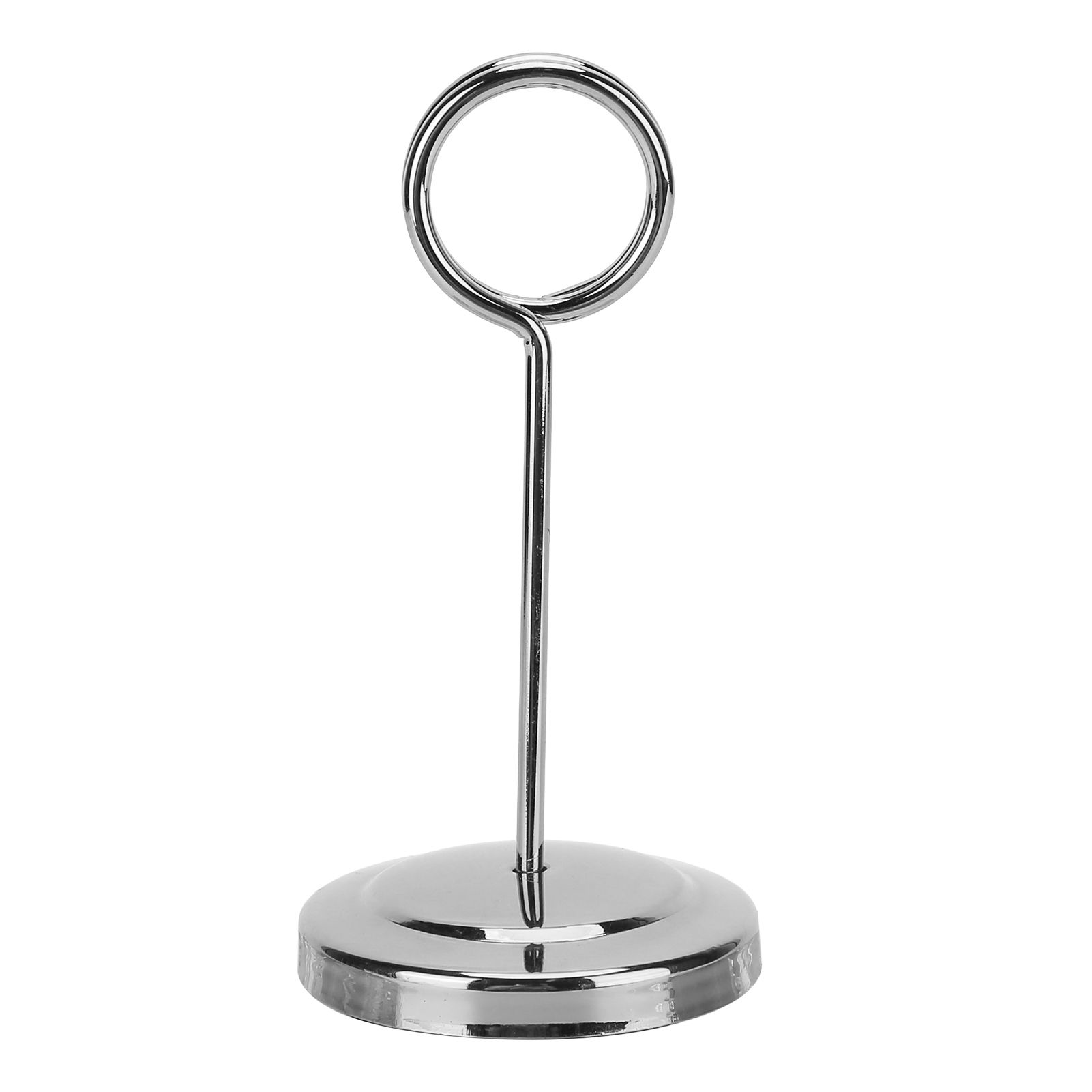 Table Number Holder Stainless Steel Durable Fade Resistant Lightweight Picture Clip for Hotel Restaurant10.5cm Silver - Image 2
