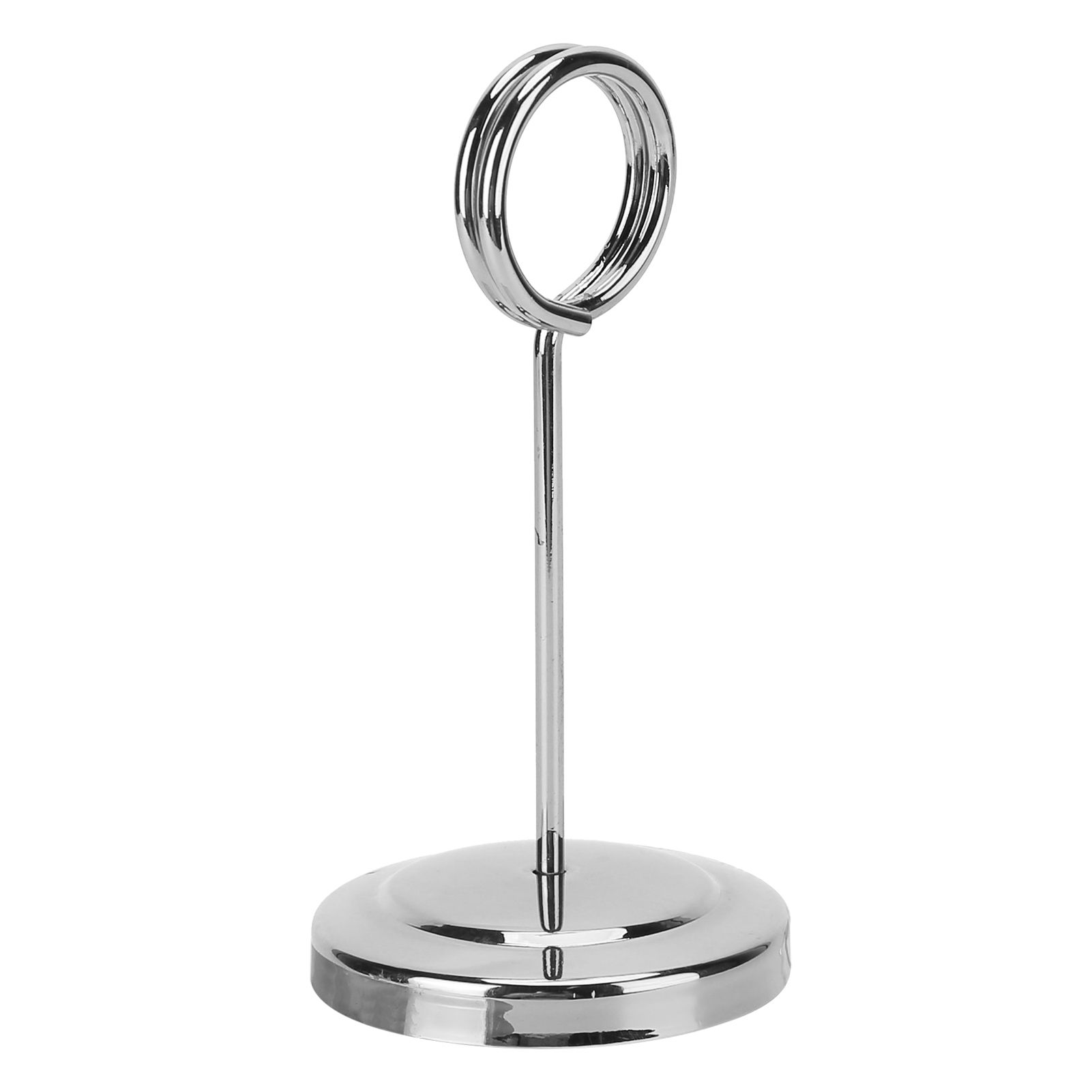 Table Number Holder Stainless Steel Durable Fade Resistant Lightweight Picture Clip for Hotel Restaurant10.5cm Silver - Image 4