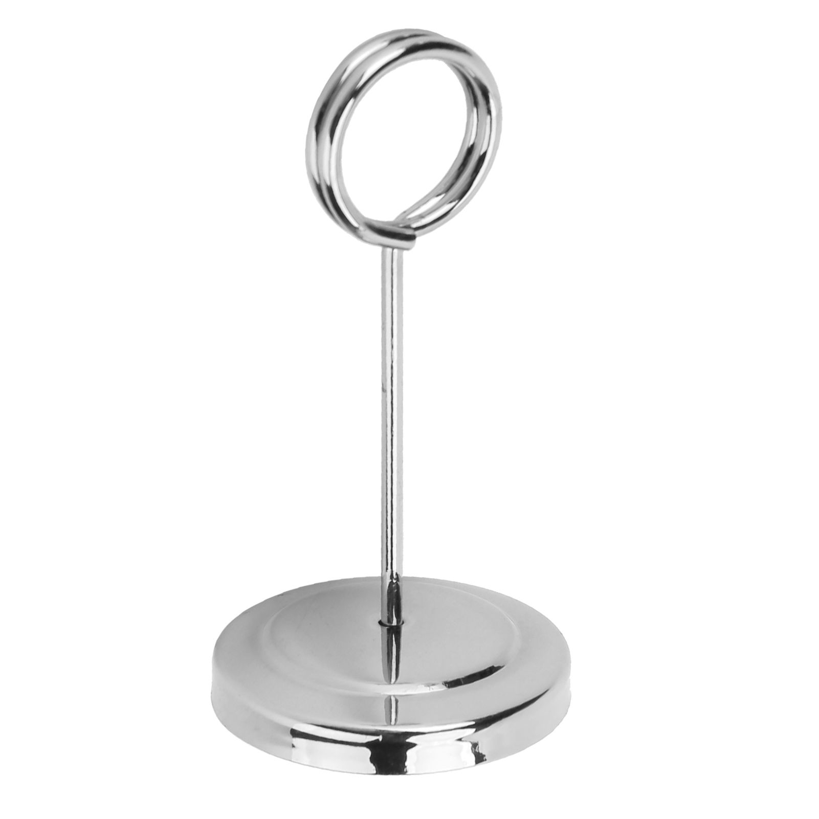 Table Number Holder Stainless Steel Durable Fade Resistant Lightweight Picture Clip for Hotel Restaurant10.5cm Silver - Image 7