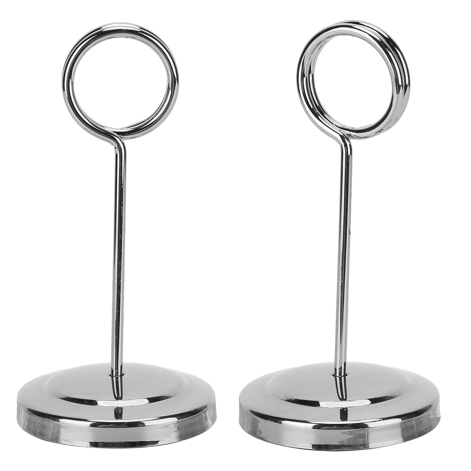 Table Number Holder Stainless Steel Durable Fade Resistant Lightweight Picture Clip for Hotel Restaurant10.5cm Silver - Image 8