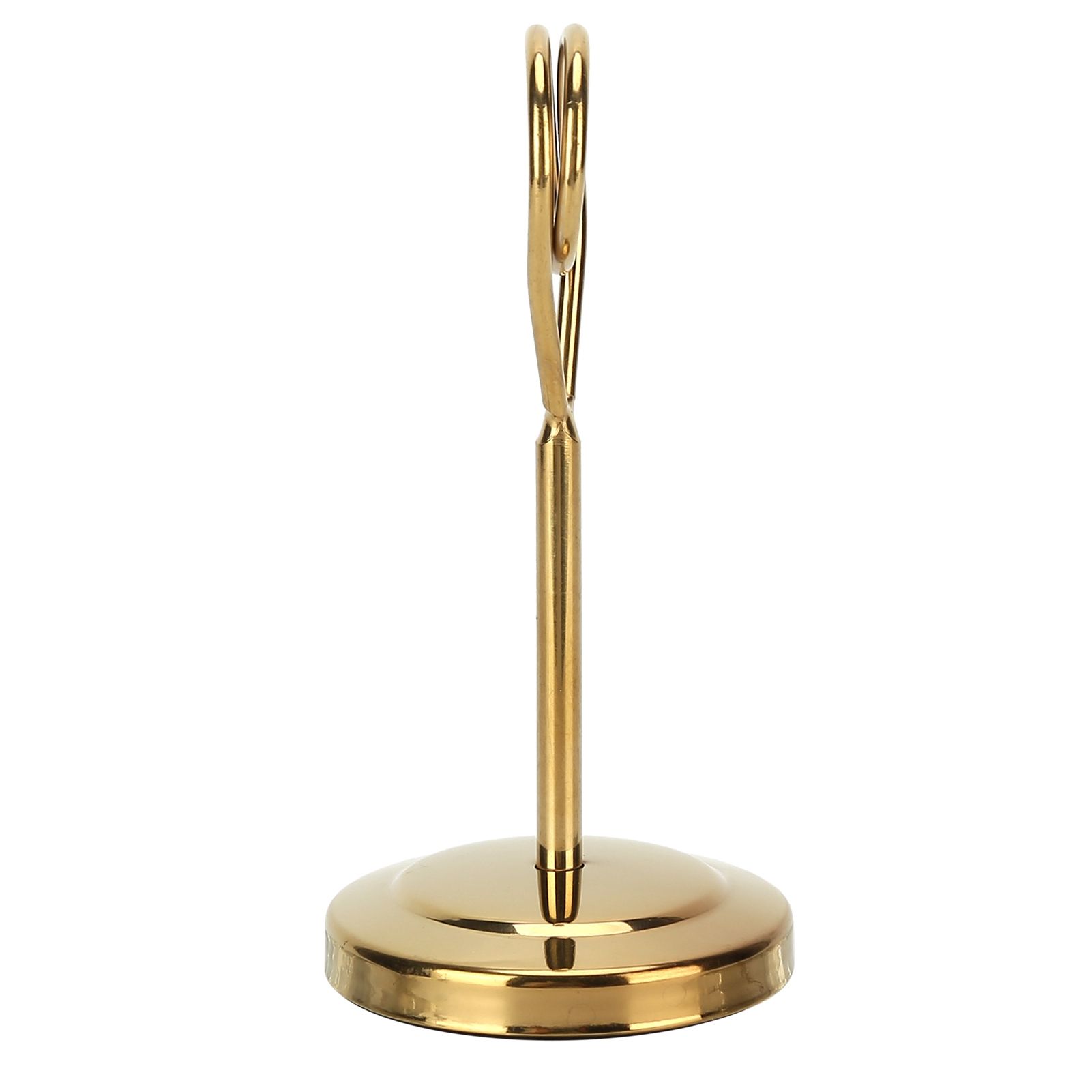 Table Number Holder Stainless Steel Durable Fade Resistant Lightweight Picture Clip for Hotel Restaurant10.5cm Gold - Image 5