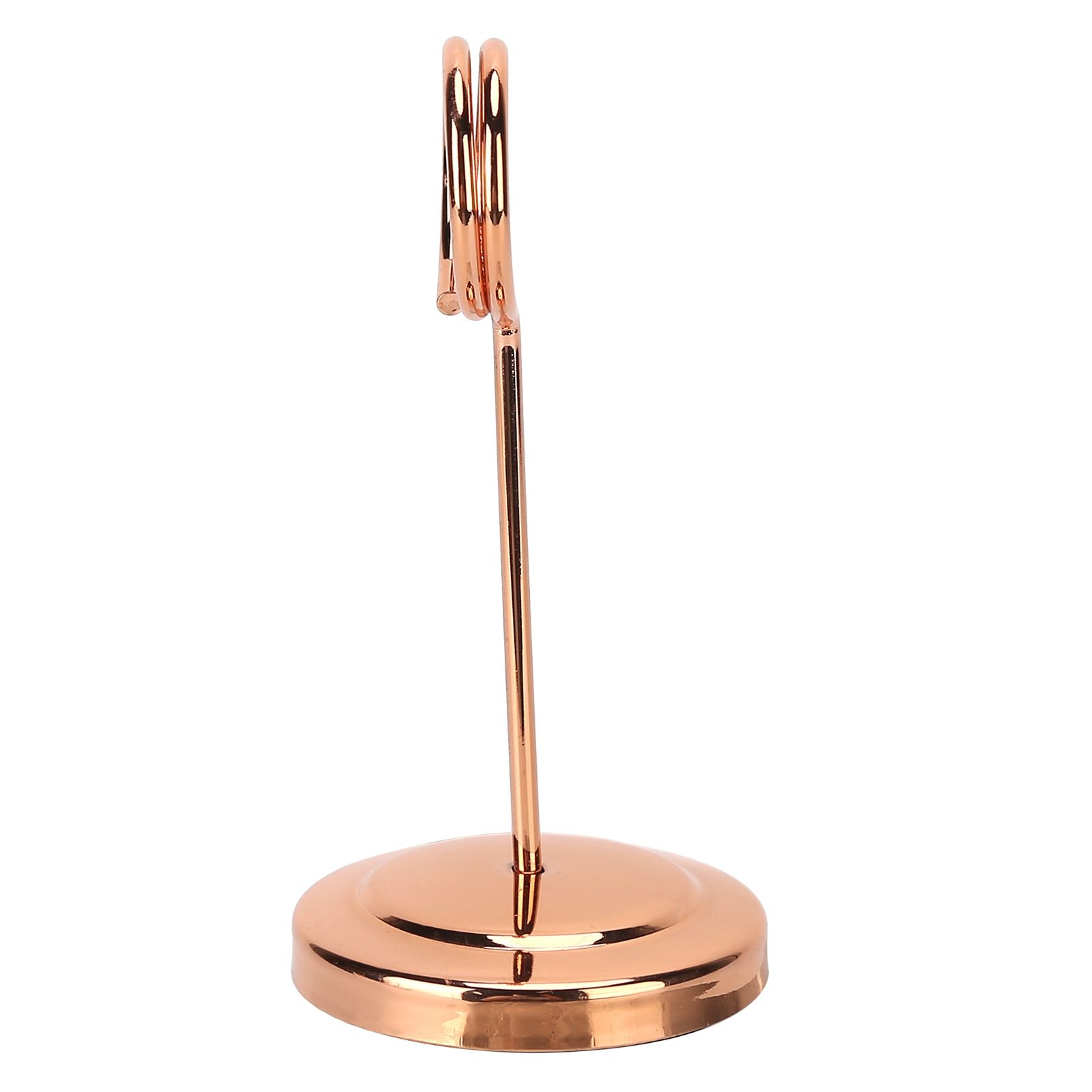Table Number Holder Stainless Steel Durable Fade Resistant Lightweight Picture Clip for Hotel Restaurant10.5cm Rose Gold - Image 3