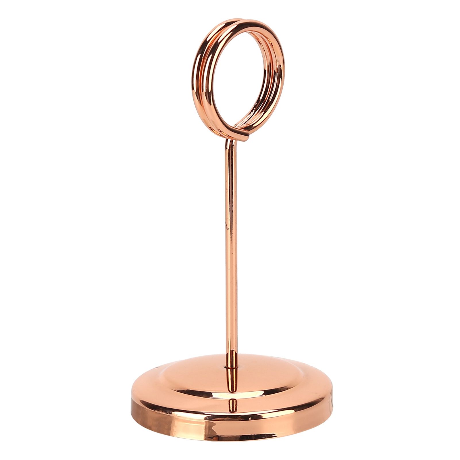 Table Number Holder Stainless Steel Durable Fade Resistant Lightweight Picture Clip for Hotel Restaurant10.5cm Rose Gold - Image 4