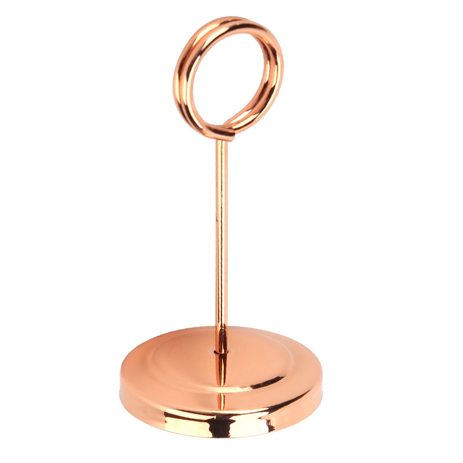 Table Number Holder Stainless Steel Durable Fade Resistant Lightweight Picture Clip for Hotel Restaurant10.5cm Rose Gold - Image 7