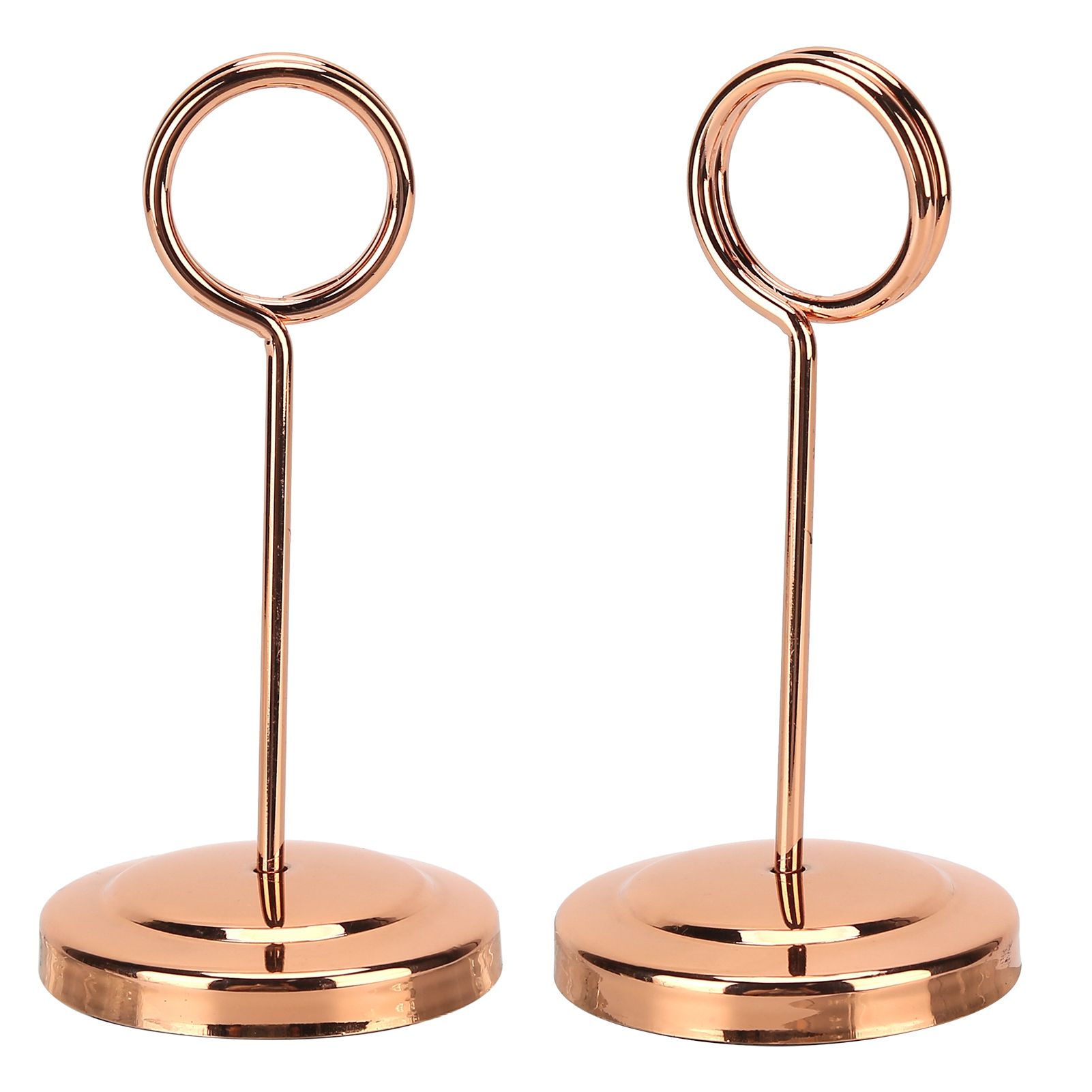 Table Number Holder Stainless Steel Durable Fade Resistant Lightweight Picture Clip for Hotel Restaurant10.5cm Rose Gold - Image 8