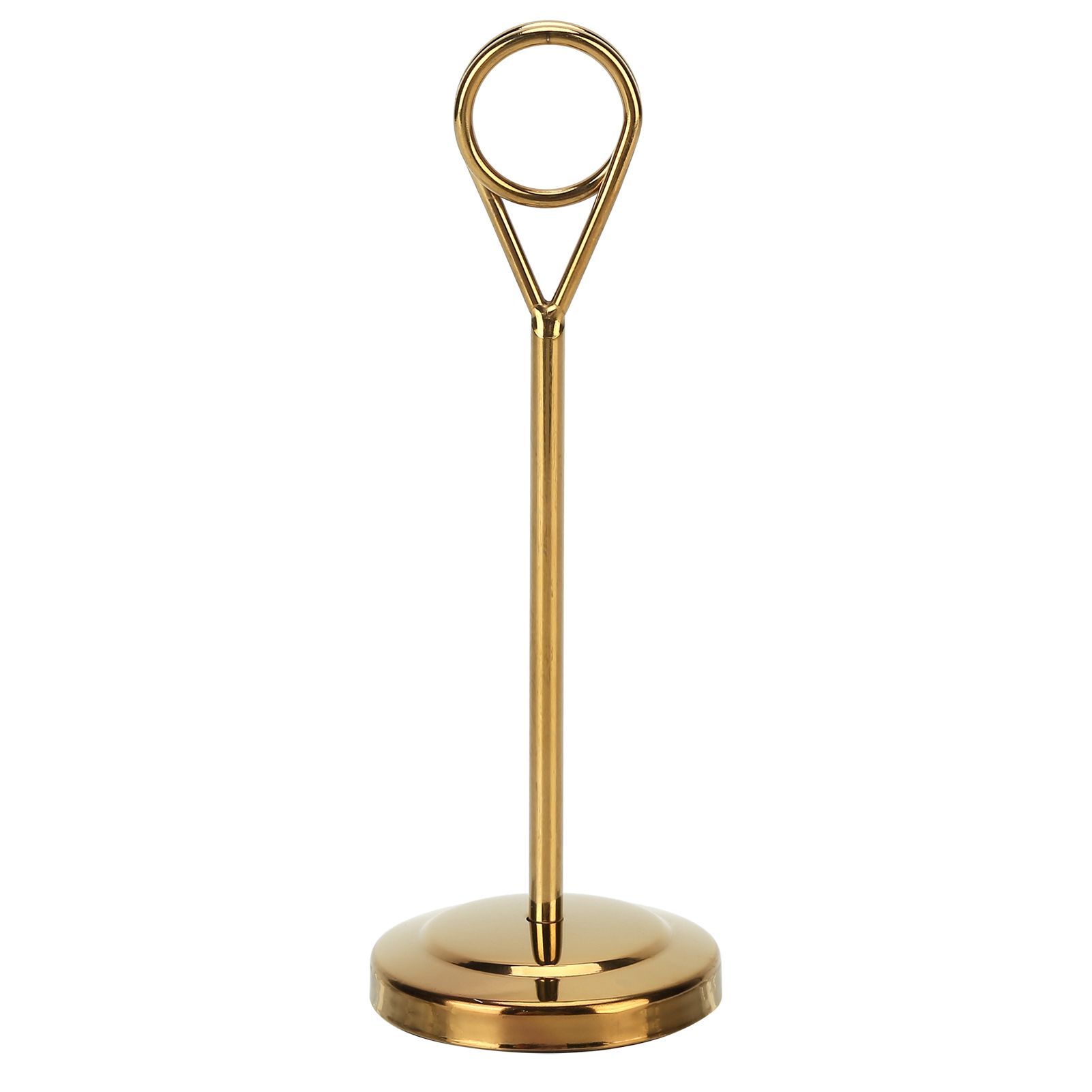 Table Number Holder Stainless Steel Durable Fade Resistant Lightweight Picture Clip for Hotel Restaurant15.5cm Gold - Image 3