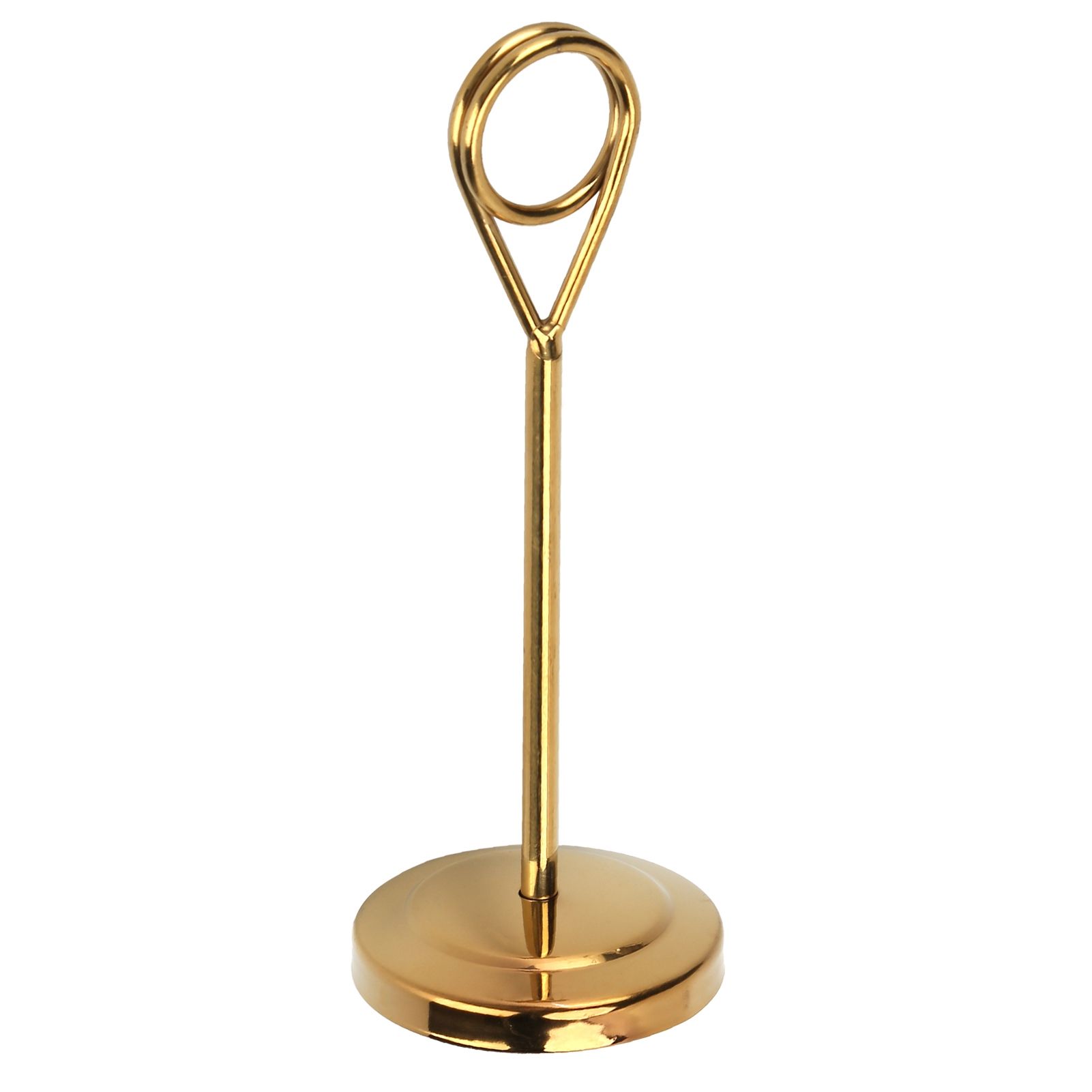 Table Number Holder Stainless Steel Durable Fade Resistant Lightweight Picture Clip for Hotel Restaurant15.5cm Gold - Image 6