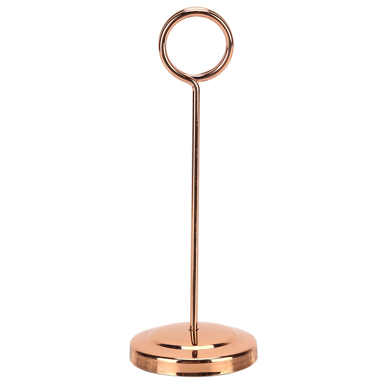 Table Number Holder Stainless Steel Durable Fade Resistant Lightweight Picture Clip for Hotel Restaurant15.5cm Rose Gold - Image 2