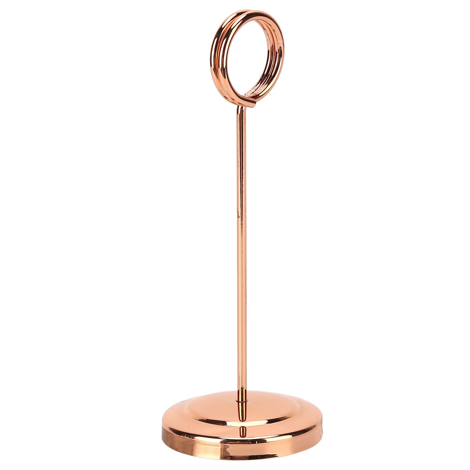 Table Number Holder Stainless Steel Durable Fade Resistant Lightweight Picture Clip for Hotel Restaurant15.5cm Rose Gold - Image 5
