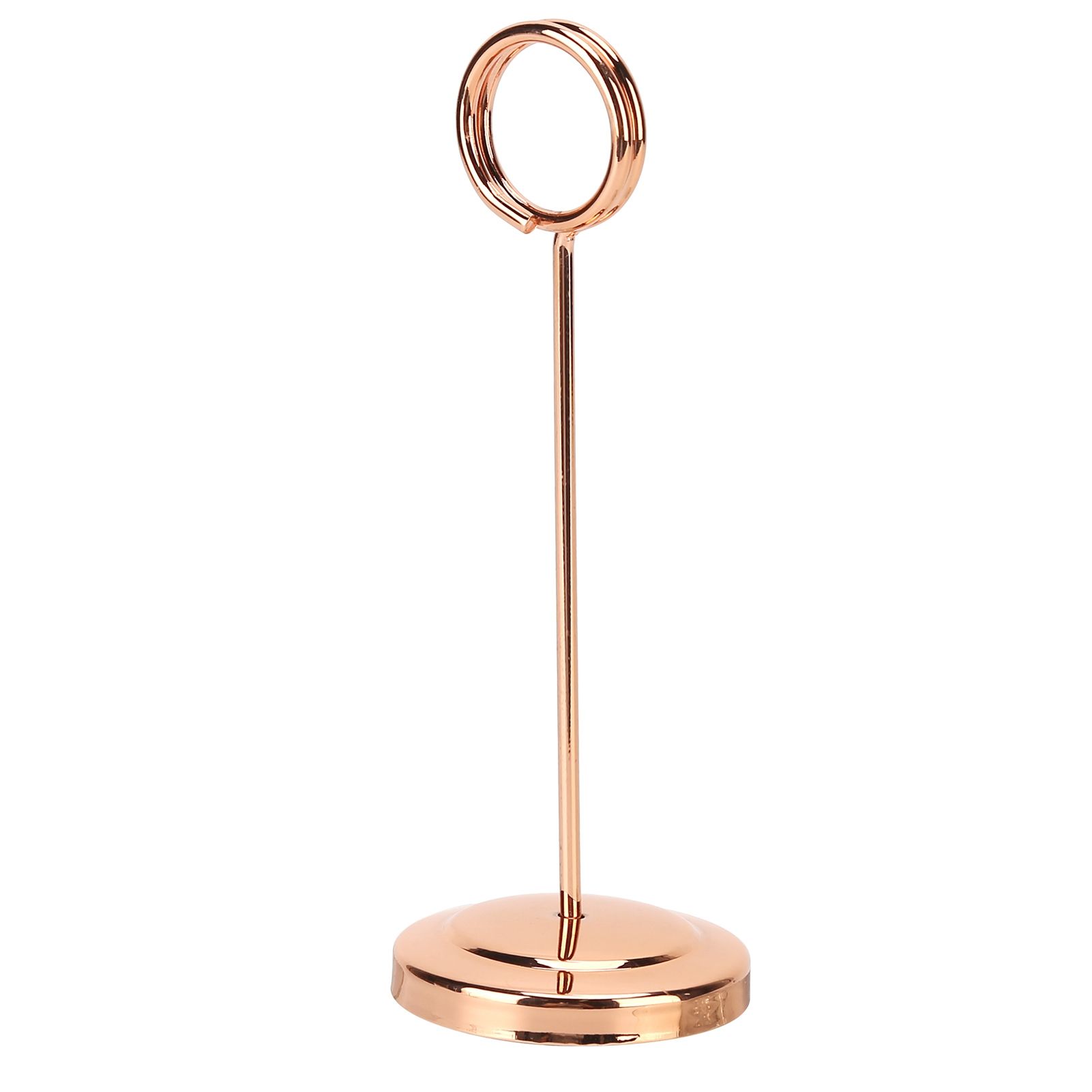 Table Number Holder Stainless Steel Durable Fade Resistant Lightweight Picture Clip for Hotel Restaurant15.5cm Rose Gold - Image 6