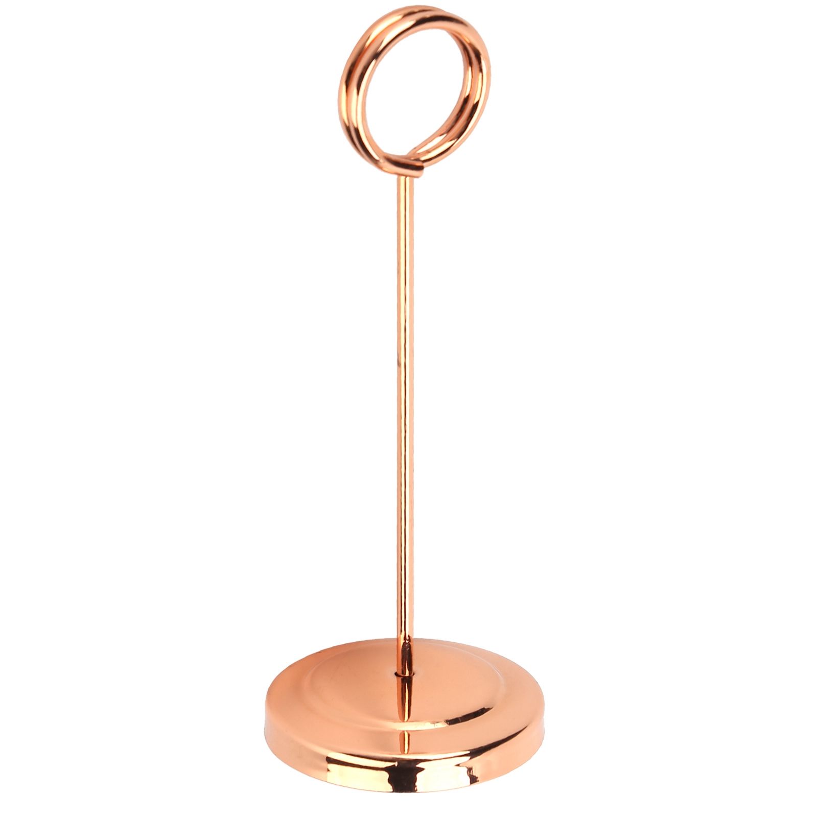 Table Number Holder Stainless Steel Durable Fade Resistant Lightweight Picture Clip for Hotel Restaurant15.5cm Rose Gold - Image 8