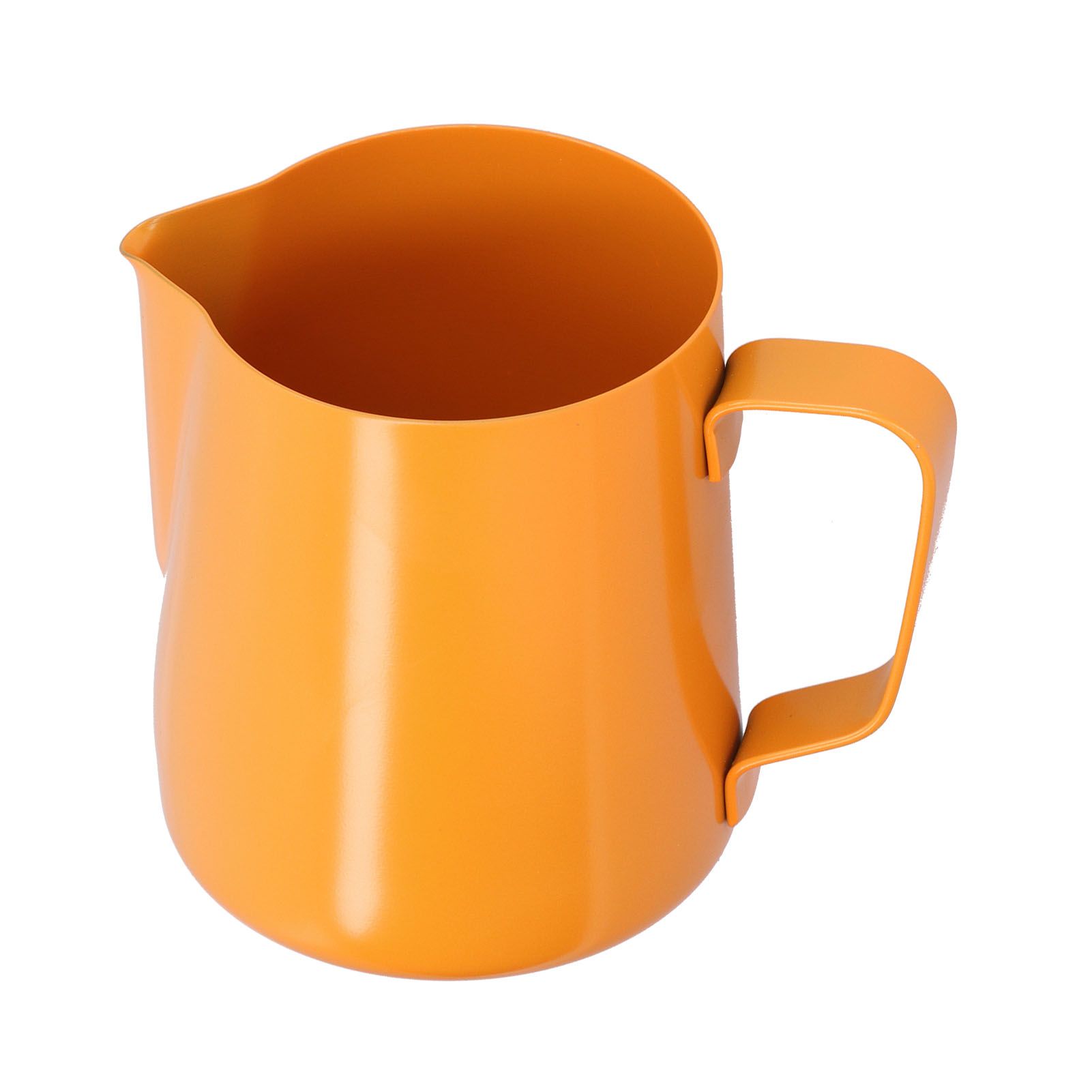 400ml PTFE Pointed Mouth Milk Frothing Jug Stainless Steel Coffee Jug for Home KitchenOrange - Image 2