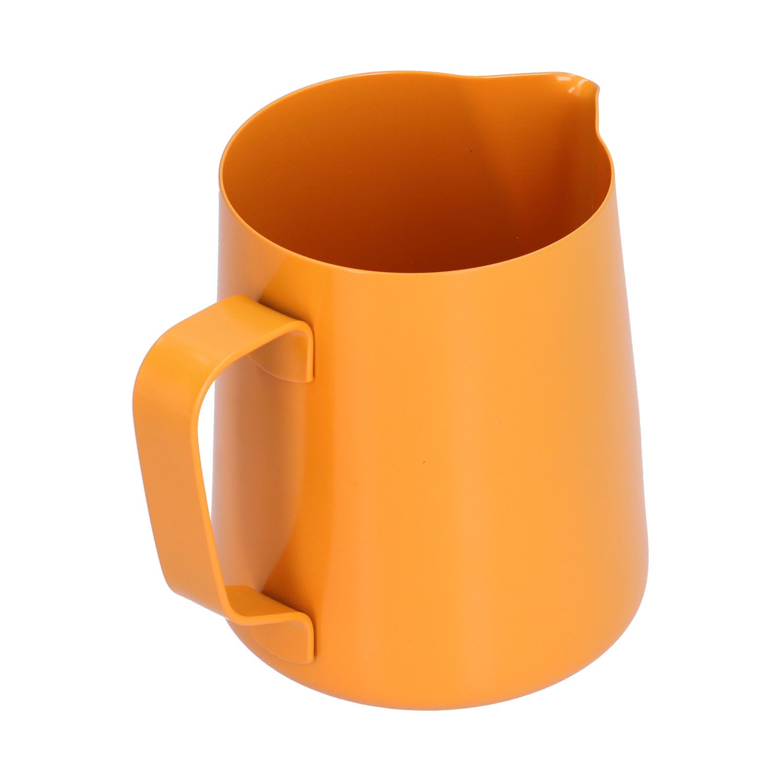 400ml PTFE Pointed Mouth Milk Frothing Jug Stainless Steel Coffee Jug for Home KitchenOrange - Image 3
