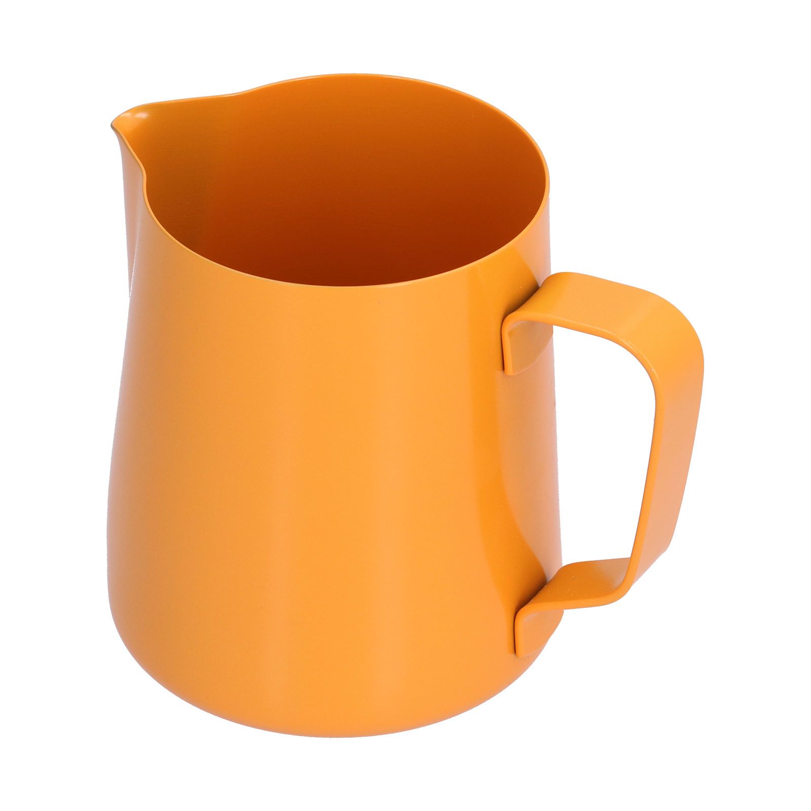 400ml PTFE Pointed Mouth Milk Frothing Jug Stainless Steel Coffee Jug for Home KitchenOrange - Image 4