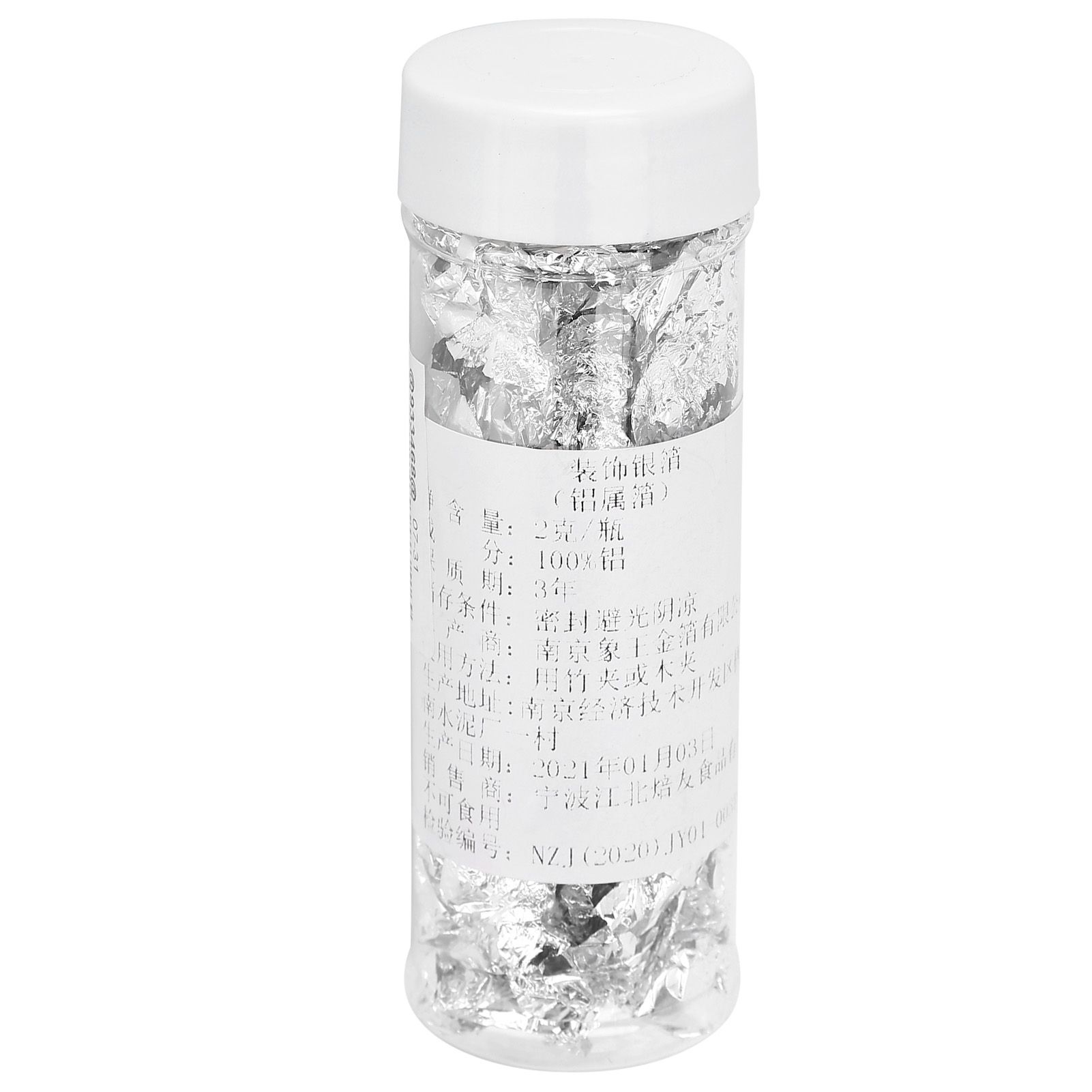 2g Silver Foil Inedible Silver Leaf Flakes for Cooking Cake and Chocolate Decoration Crafts and Arts - Image 4