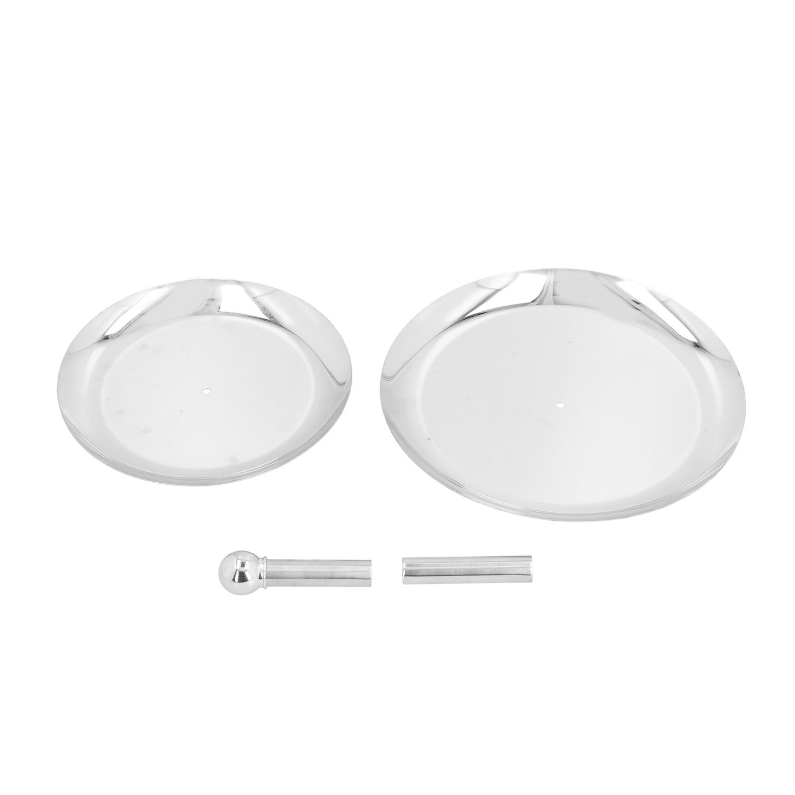Fruit Tray Stainless Steel 2 Layers Multifunctional Durable Self Service Cupcake Stand for Home Hotel - Image 3