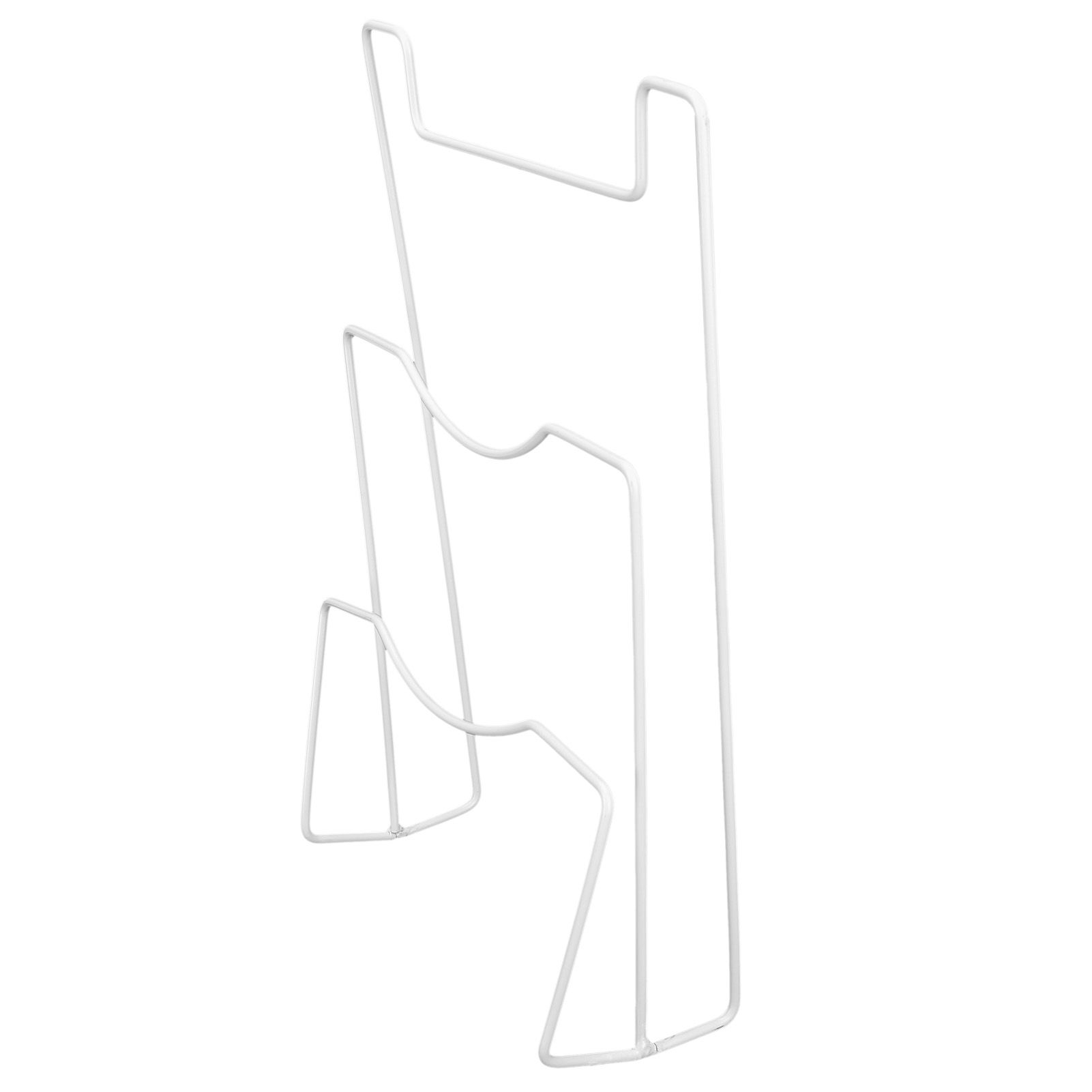 Wrought Iron Cabinet Door Mount Pot Lid Organizer Cutting Board Holder Kitchen Cookware Storage - Image 2
